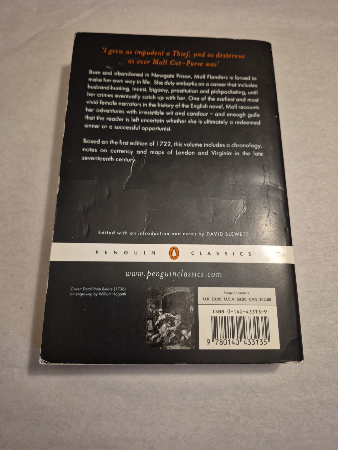 Moll Flanders by Daniel Defoe Penguin Classics TPB English Literature Fiction