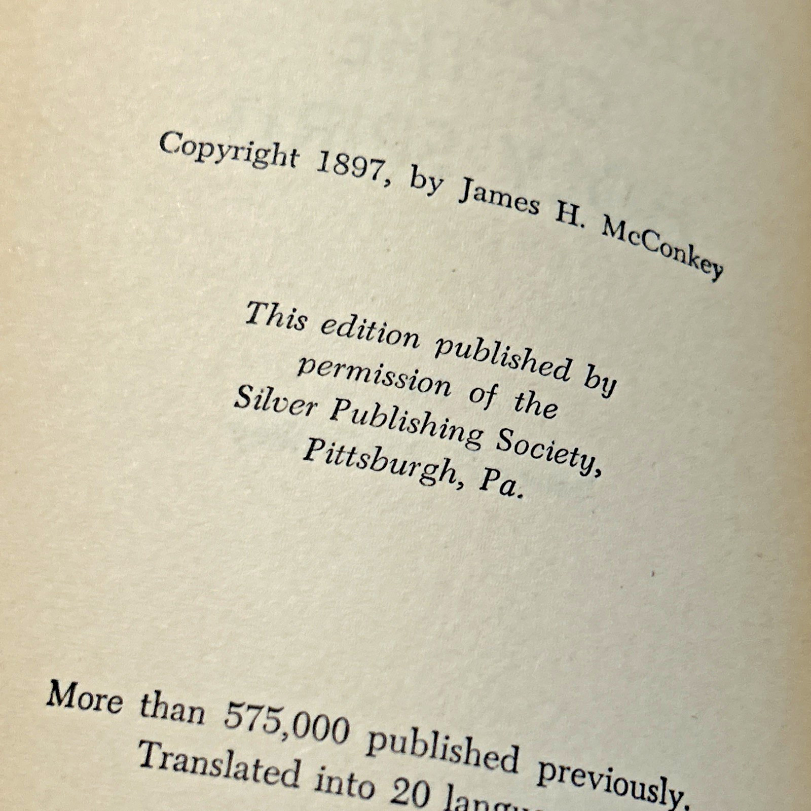 The Three-fold Secret of the Holy Spirit ~ James H. McConkey ~ Vintage Paperback