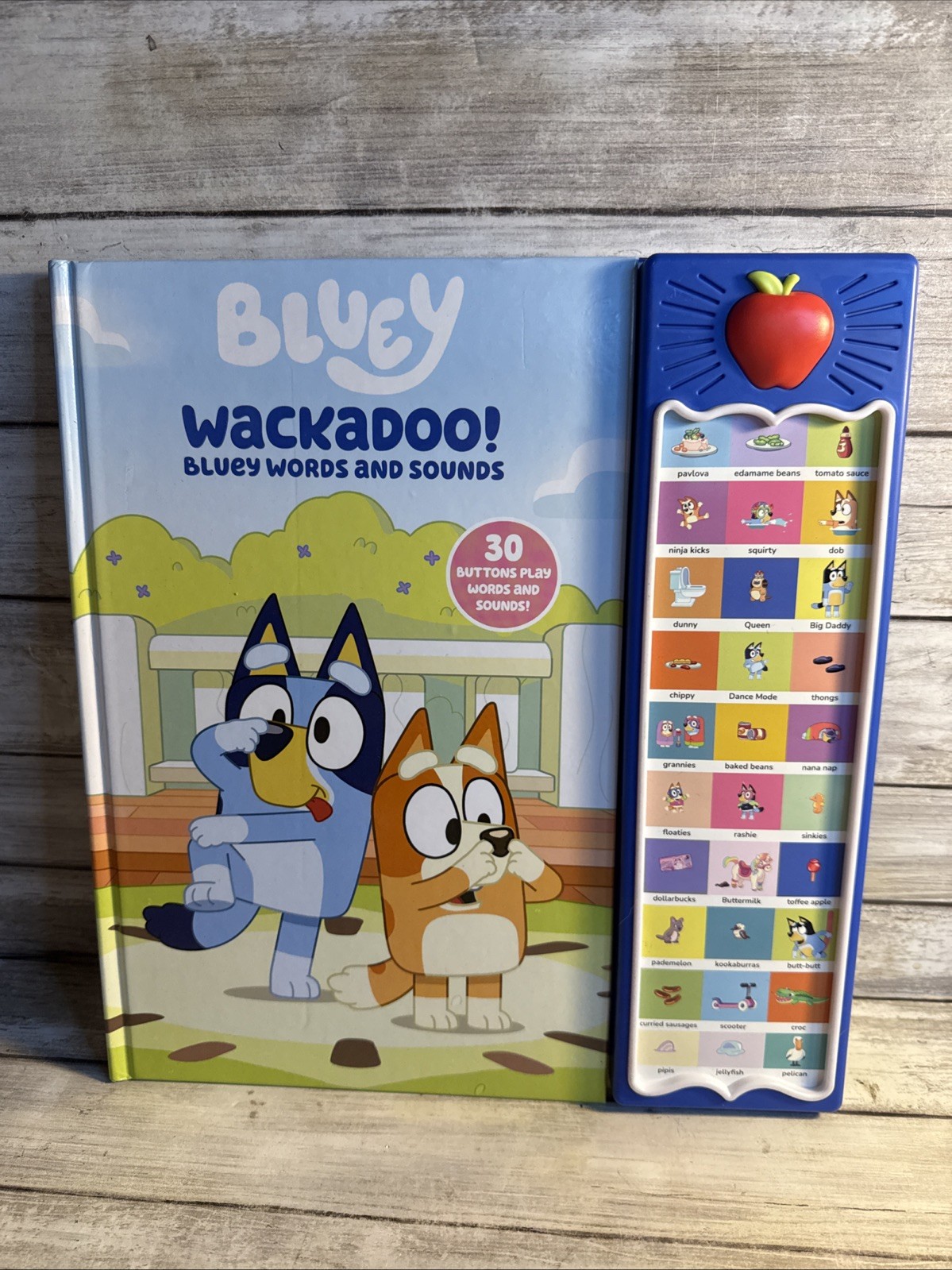 New! Bluey: Wackadoo! Bluey Words and Sounds Sound Book by PI Kids Hardback