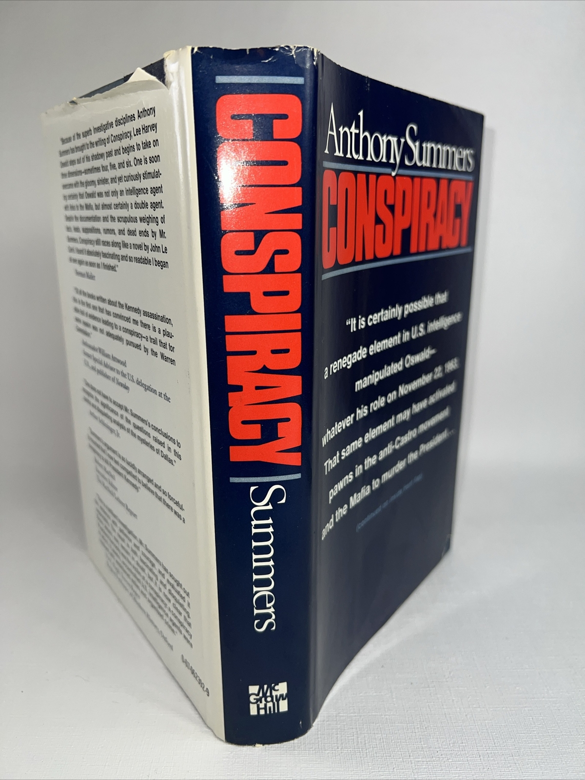 Conspiracy by Anthony Summers 1st Edition 1980 Hardcover