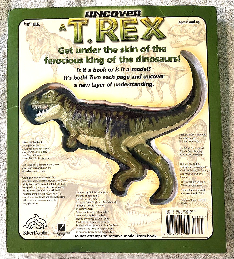 Take A Three-Dimensional Look Inside a T-Rex (2003 Readerlink Uncover Books Used