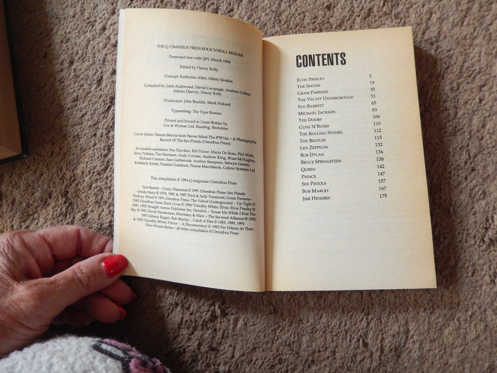 The Q/Omnibus Press Rock ‘n’ Roll Reader HTF Velvet Underground Sex Pistols 1994