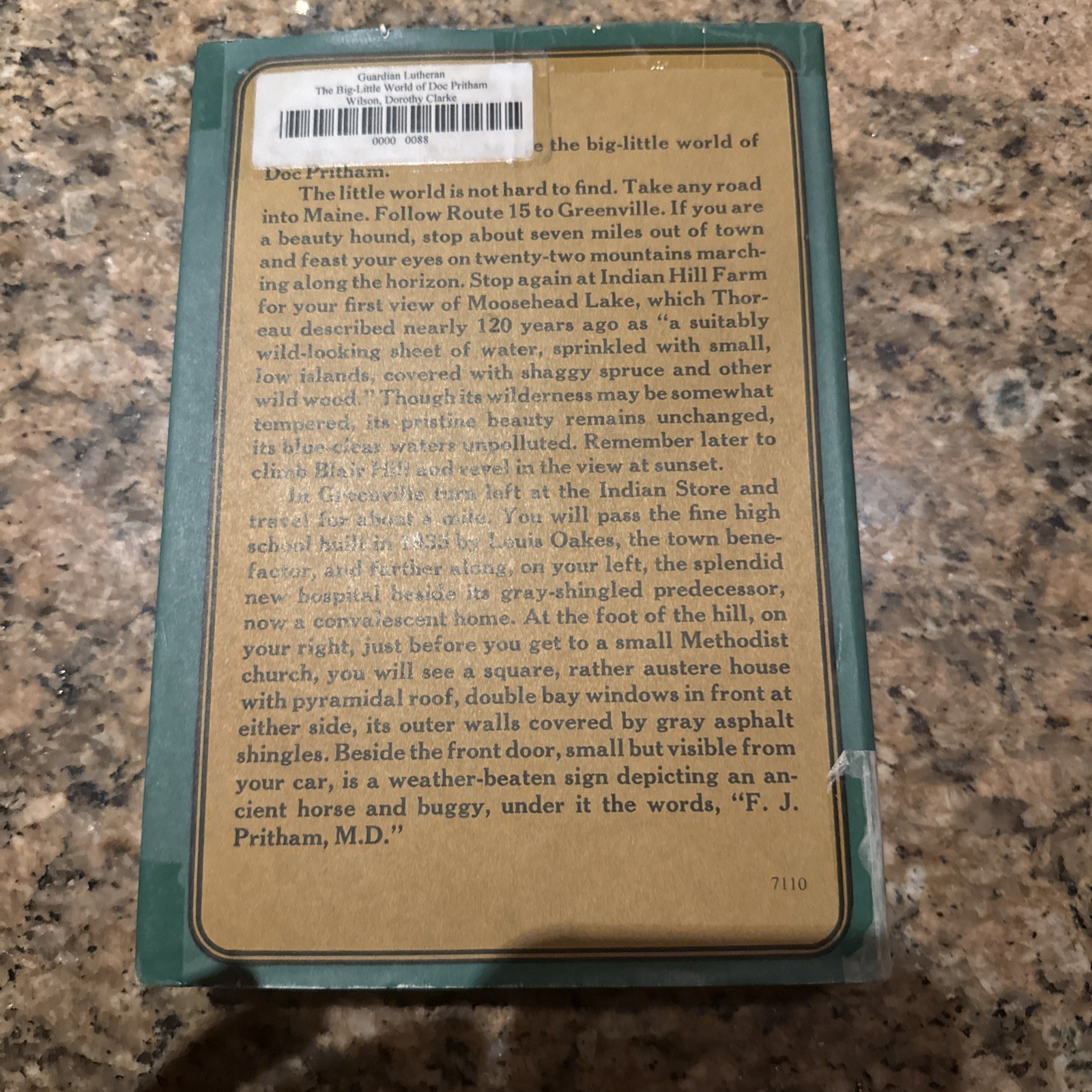 The Big-Little World Of Doc Pritham (1st Ed) by Dorothy Clarke Wilson