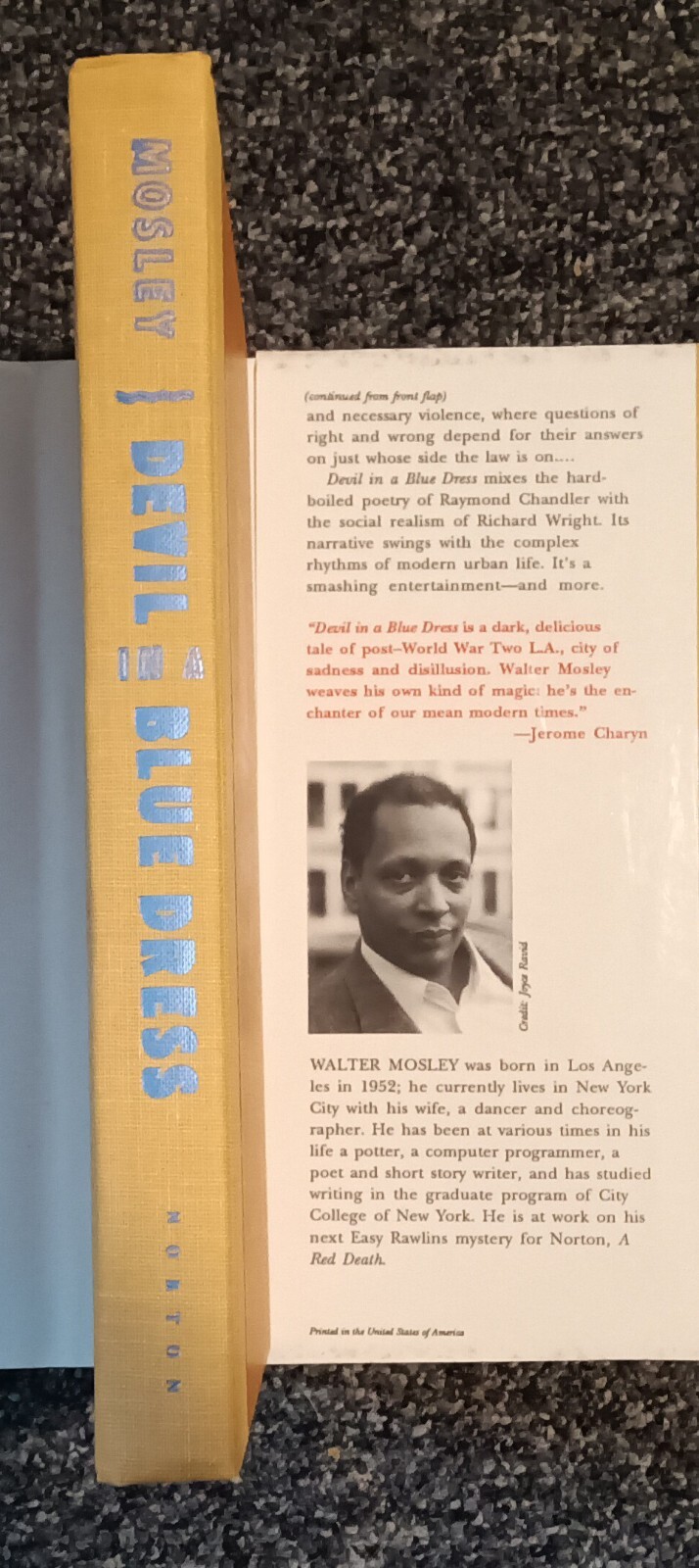 DEVIL IN A BLUE DRESS by Walter Mosley BRAND NEW SIGNED 1ST/1ST FINE UNREAD HC
