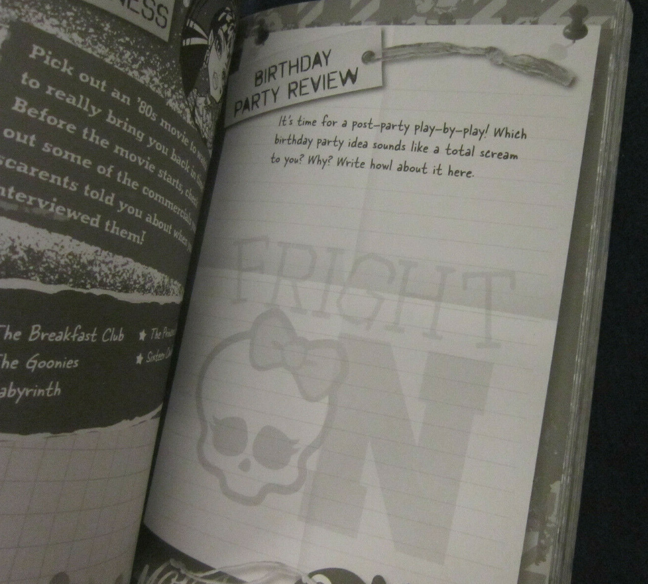 Monster High PRETTY SCARY PARTIES An Activity Journal for Ghouls (paperback)