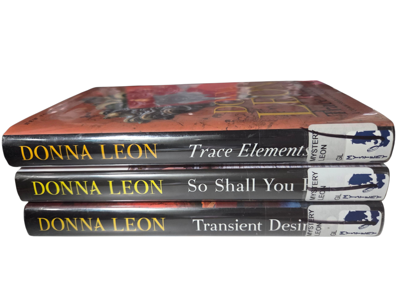 Donna Leon 3 Book Lot Trace Elements, So Shall You Reap and Transient Desires