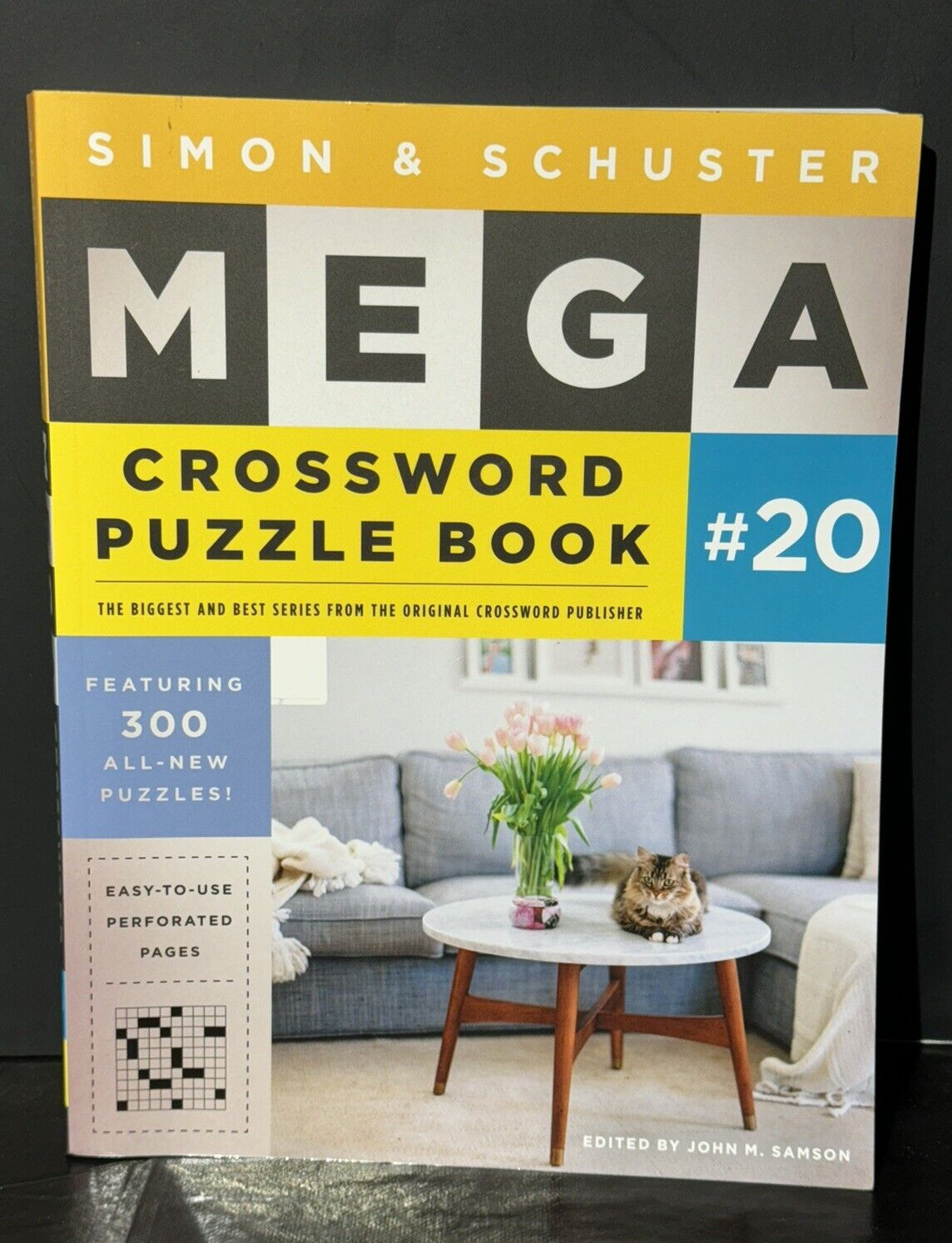 Simon & Schuster Mega Crossword Puzzle Book #20 by John M Samson: New