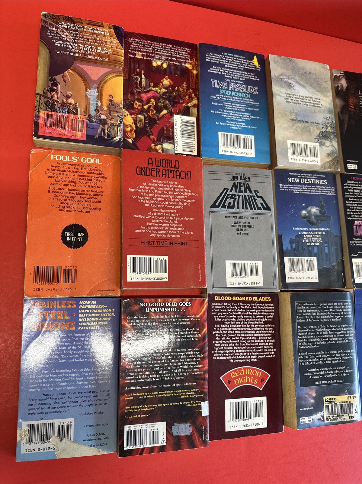 SCIENCE FICTION FANTASY LOT OF 15 PAPERBACK BOOKS SCI FI MULTIPLE AUTHORS