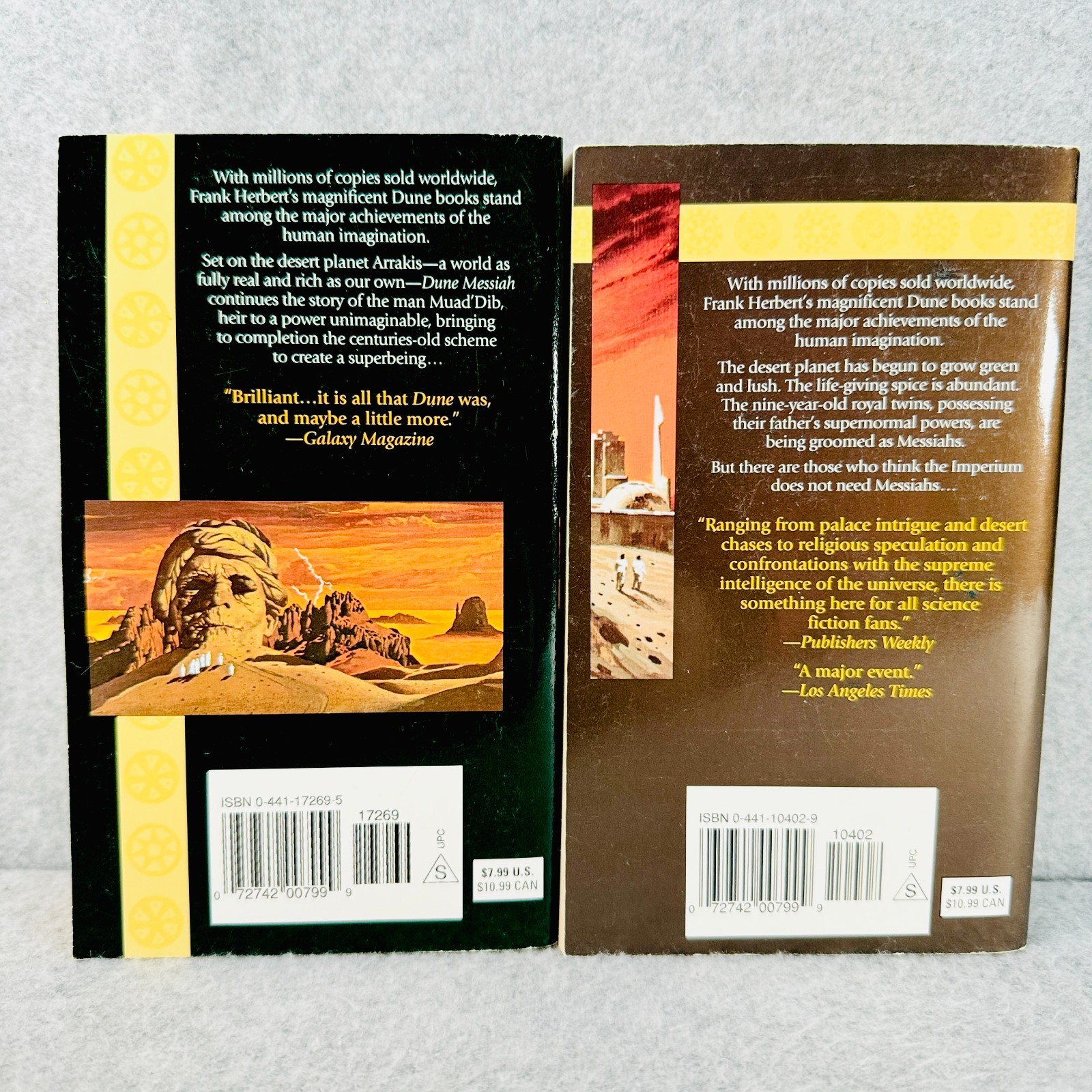 Dune Series Books 2-6 Frank Herbert Paperback ACE Vintage Scifi Lot of 5