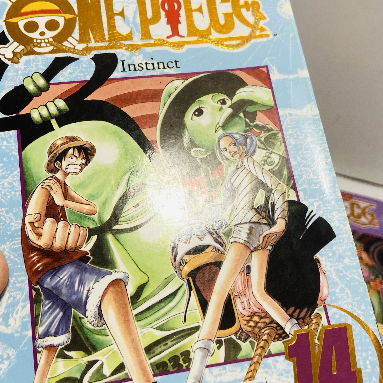 One Piece Vol. 14 + 21 Utopia & Instinct Oda 2007 Manga Gold Foil Rare Books