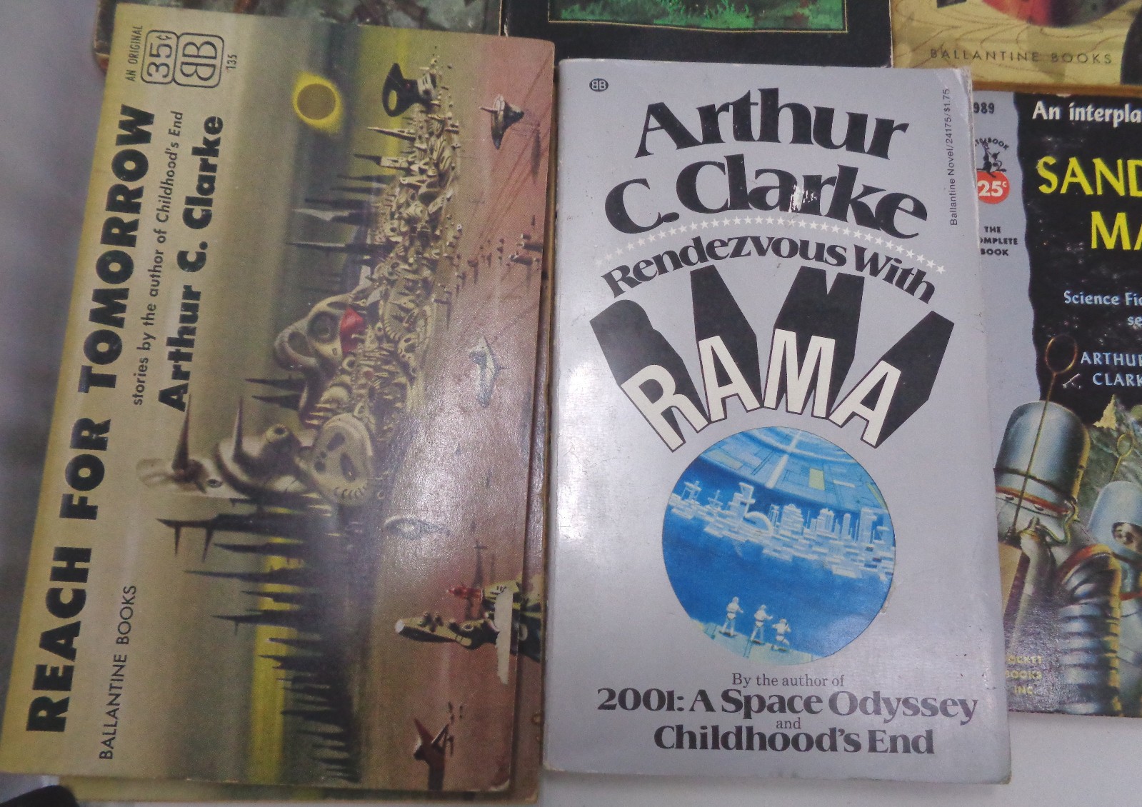 Lot of 25 Arthur C. Clarke sci‑fi paperbacks: Childhood’s End, Rendezvous with..