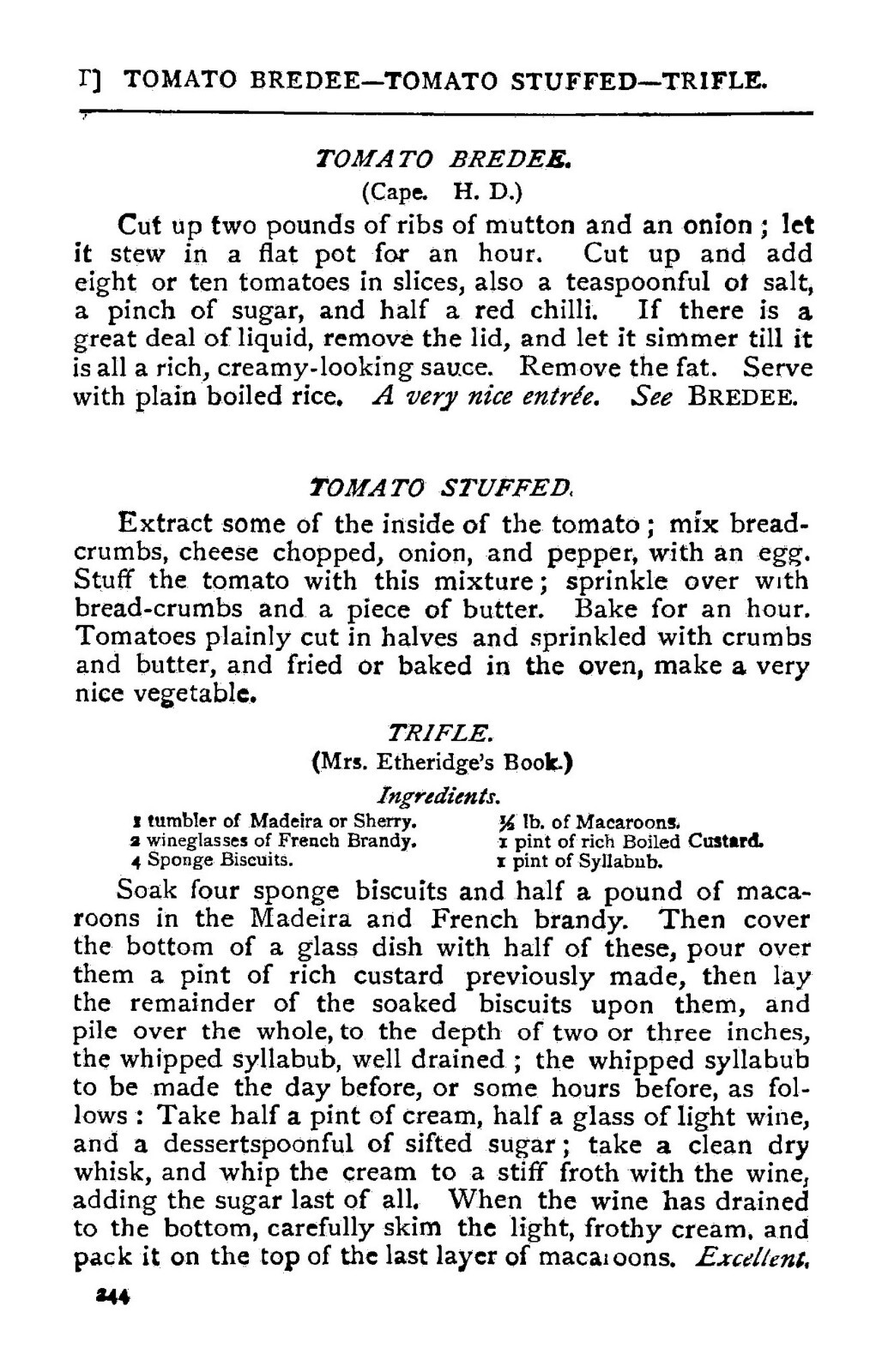 1891 Hilda’s Where Is It Of Recipes 274 Pages