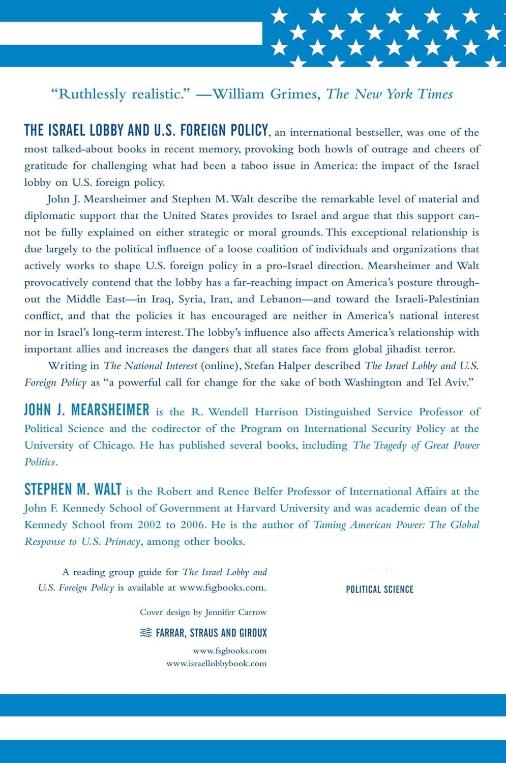 The Israel Lobby and U.S. Foreign Policy