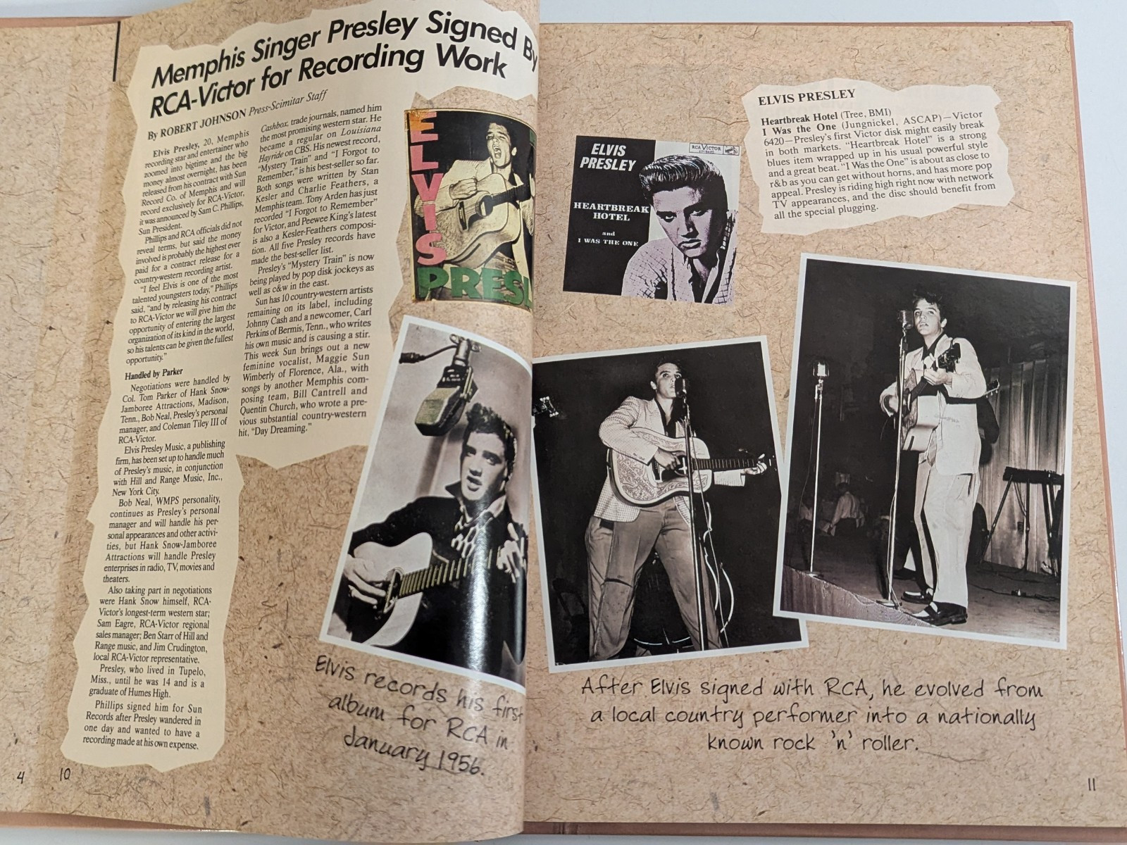 1998 ELVIS PRESLEY Album Hardcover Book 92 Pages History from 50’s 60’s & 70’s