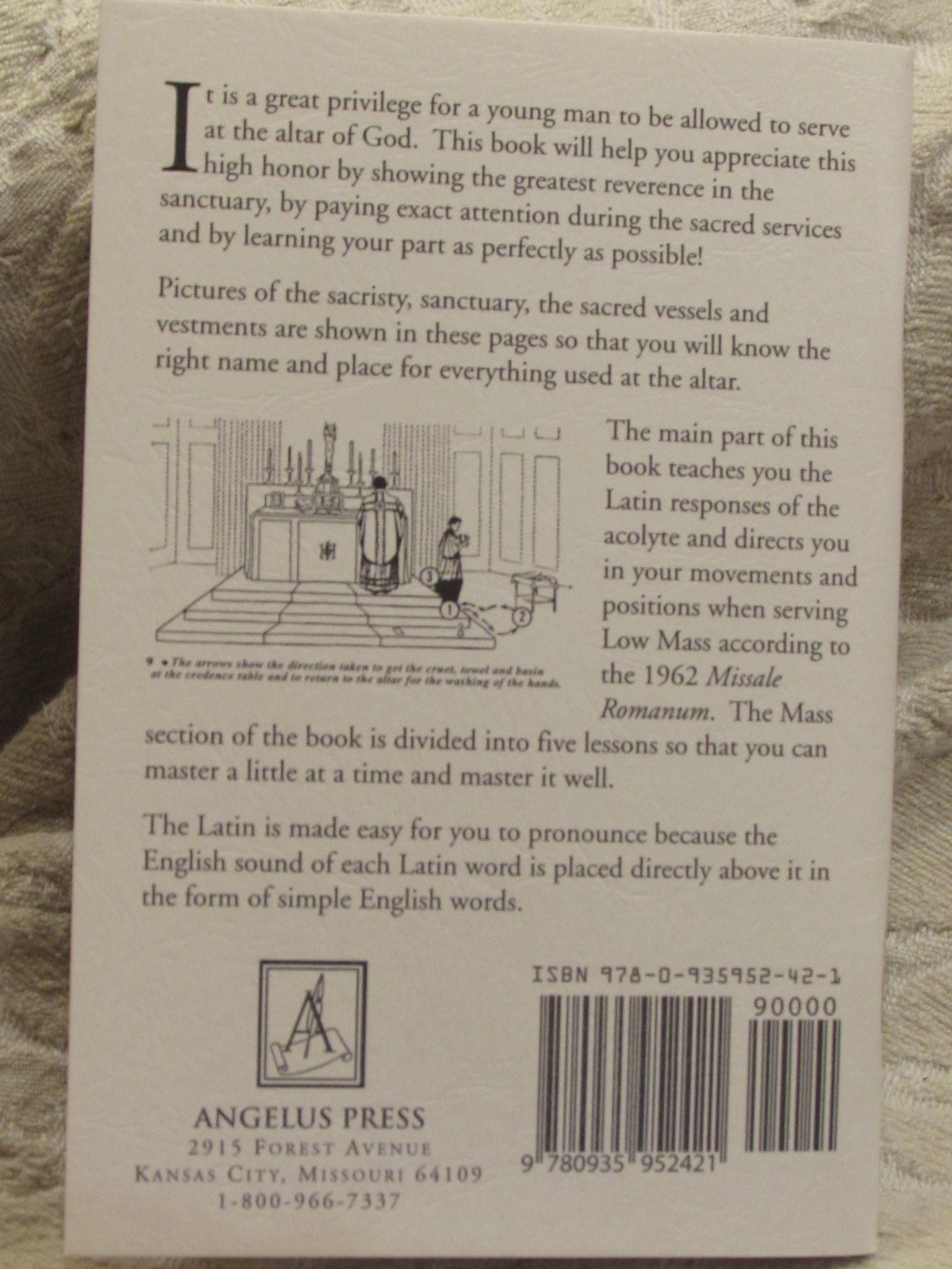 How to Serve Low Mass and Benediction by Reverend William O’Brien Booklet