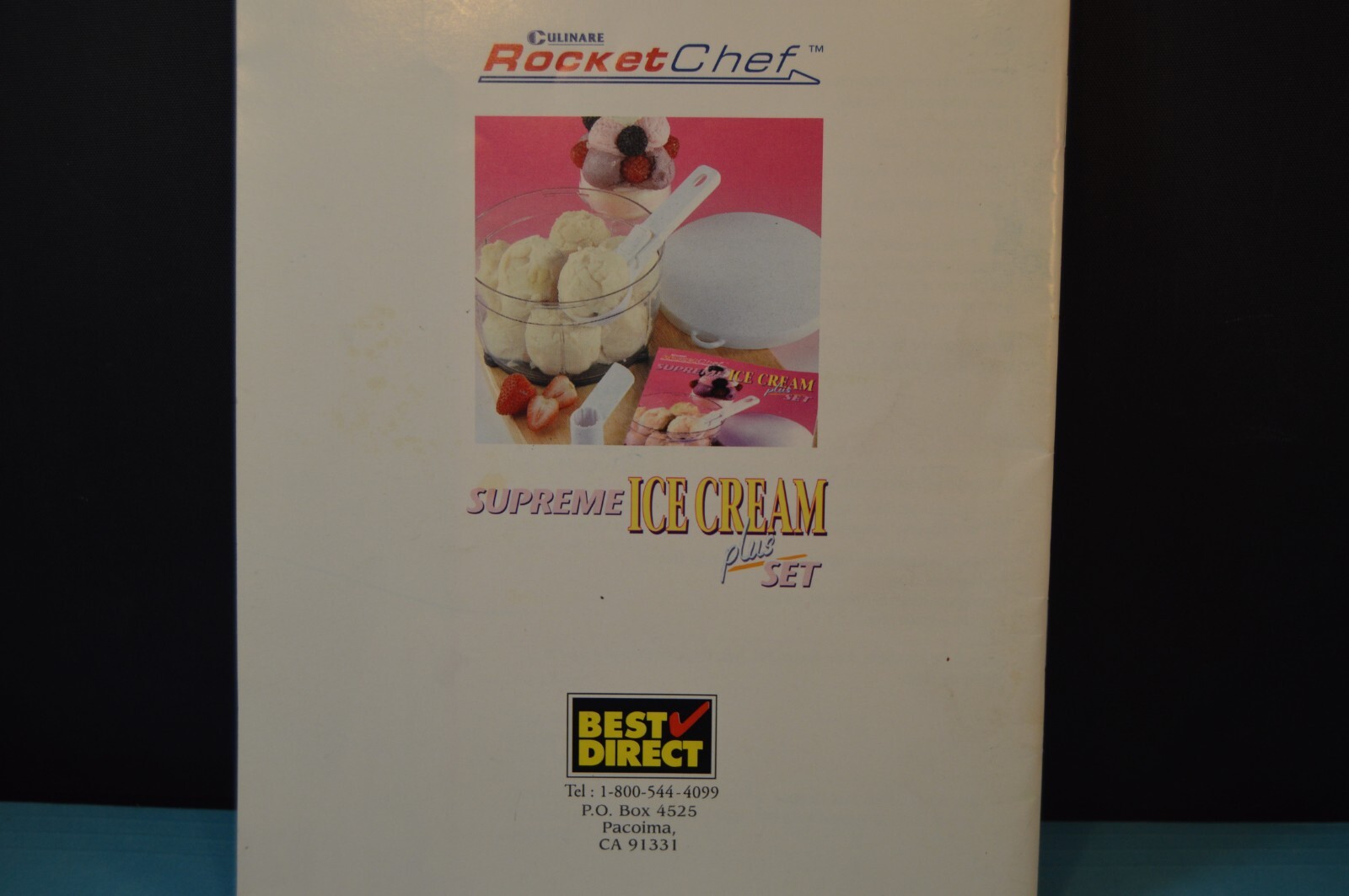 Culinare ROCKET CHEF Supreme Ice Cream “RECIPE & INSTRUCTION BOOKLET” 31 Pages