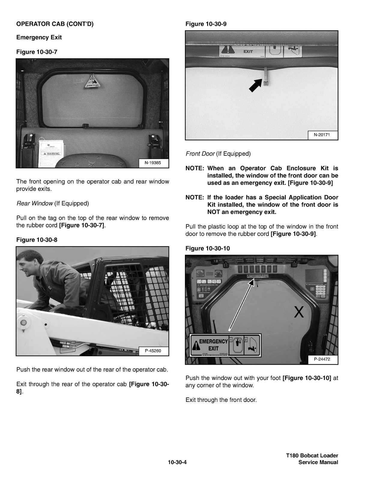 BOBCAT T180 Service Manual 2009 SN 524211001 Up – BOUND – COVERS – XL FOLDOUTS