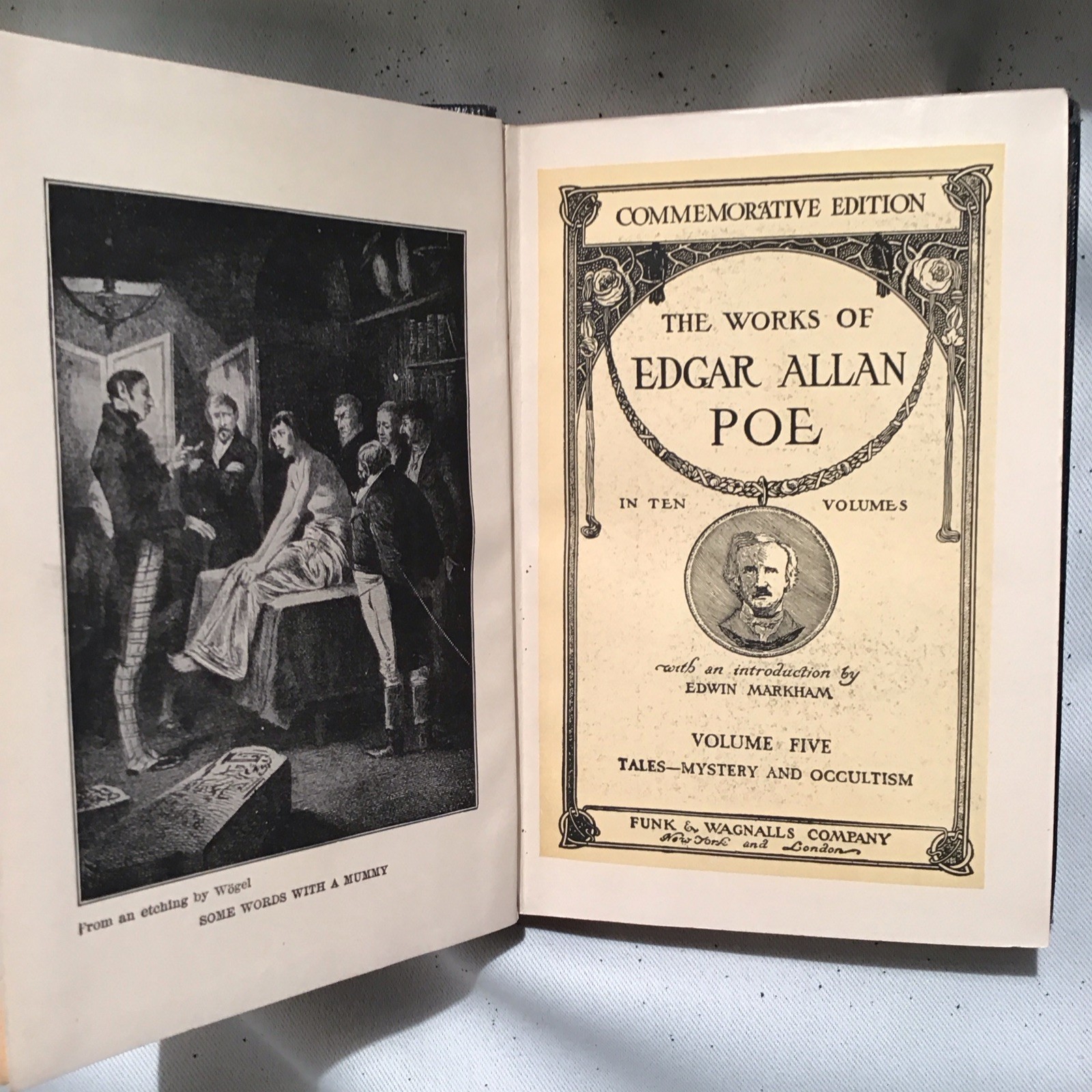 1904 Works of Edgar Allan Poe in Ten Vol, Commemorative Ed. No I and III vol.