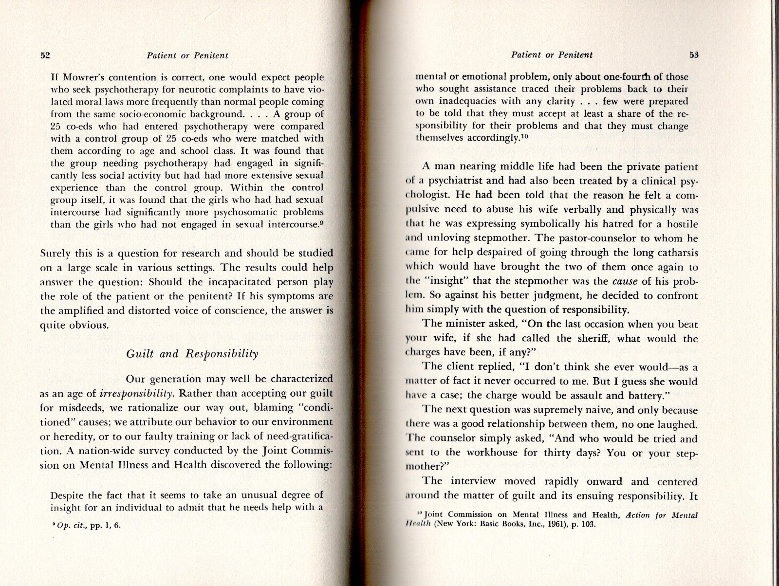 GUILT: Where Religion & Psychology Meet David Belgum 146 pages