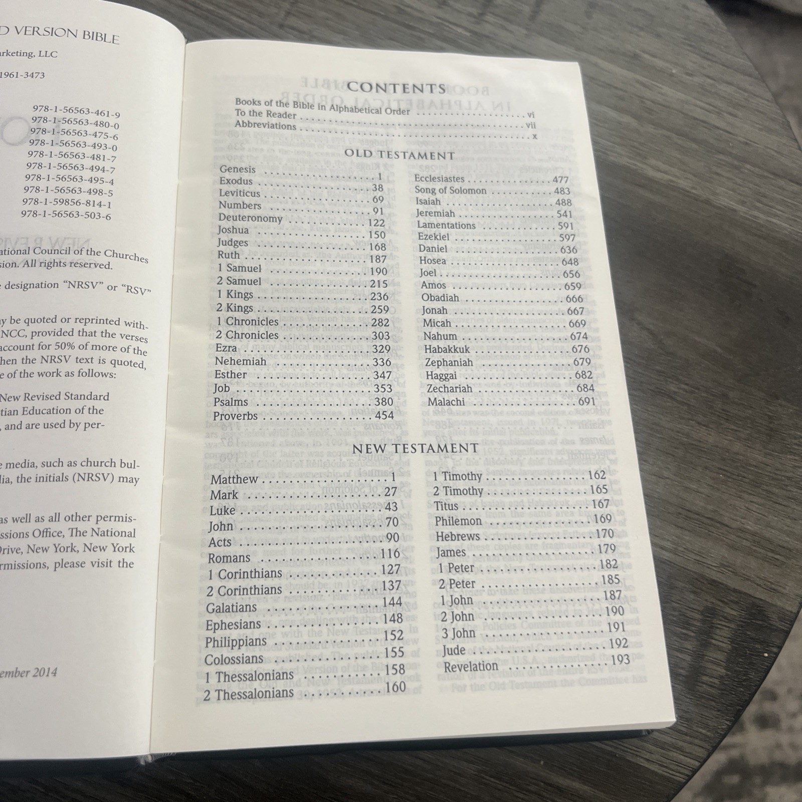 Holy Bible The New Revised Standard Version Hendrickson