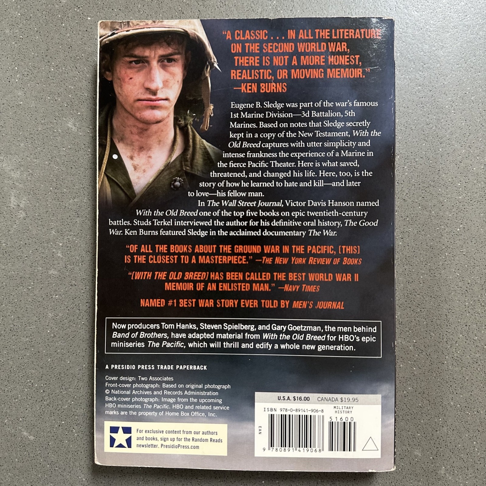With the Old Breed by E. B. Sledge In The HBO Miniseries The Pacific(Paperback)