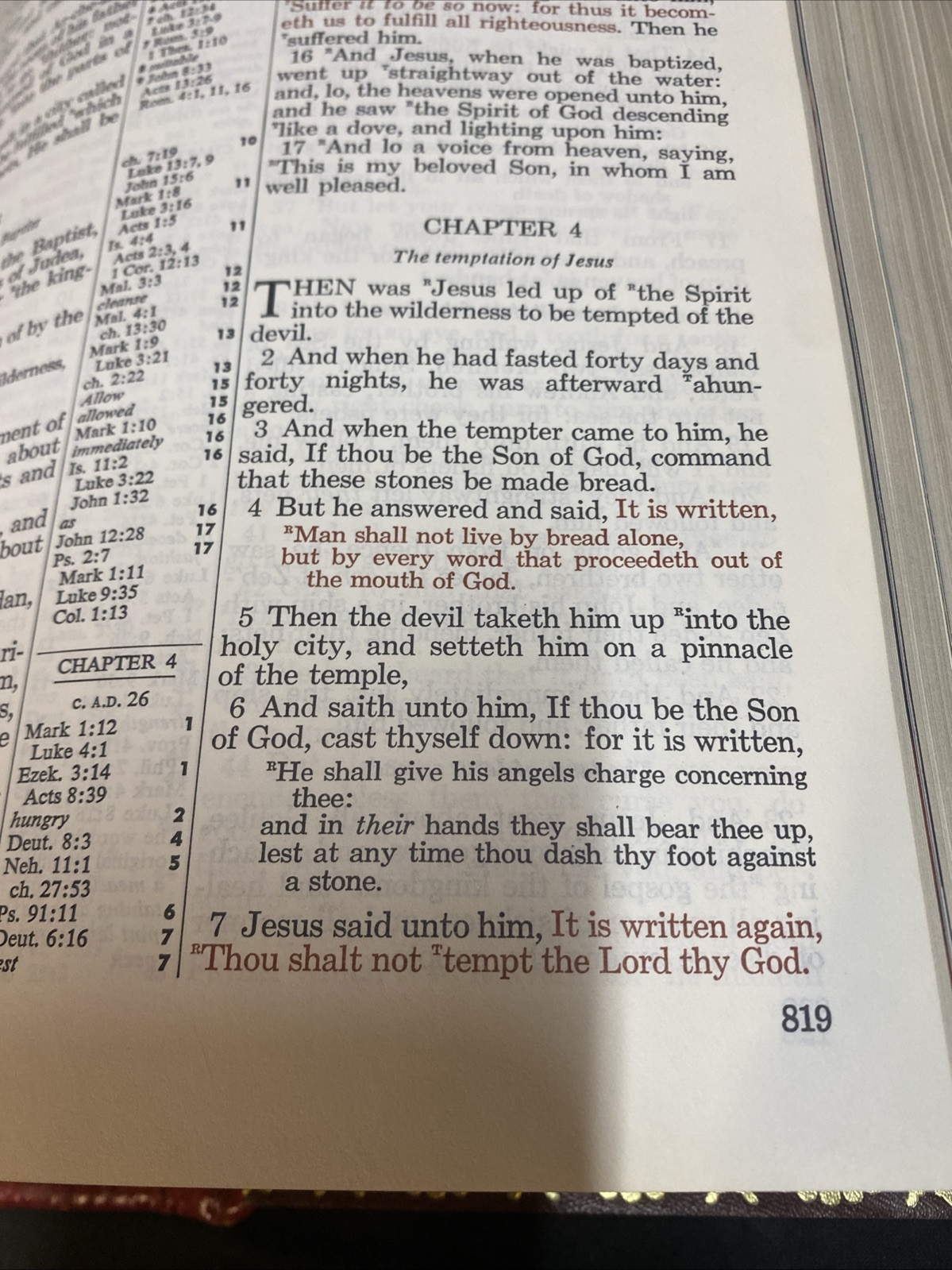 Holy Bible King James Red Letter Ed. PTL Club Extensive Study Helps Good Shape
