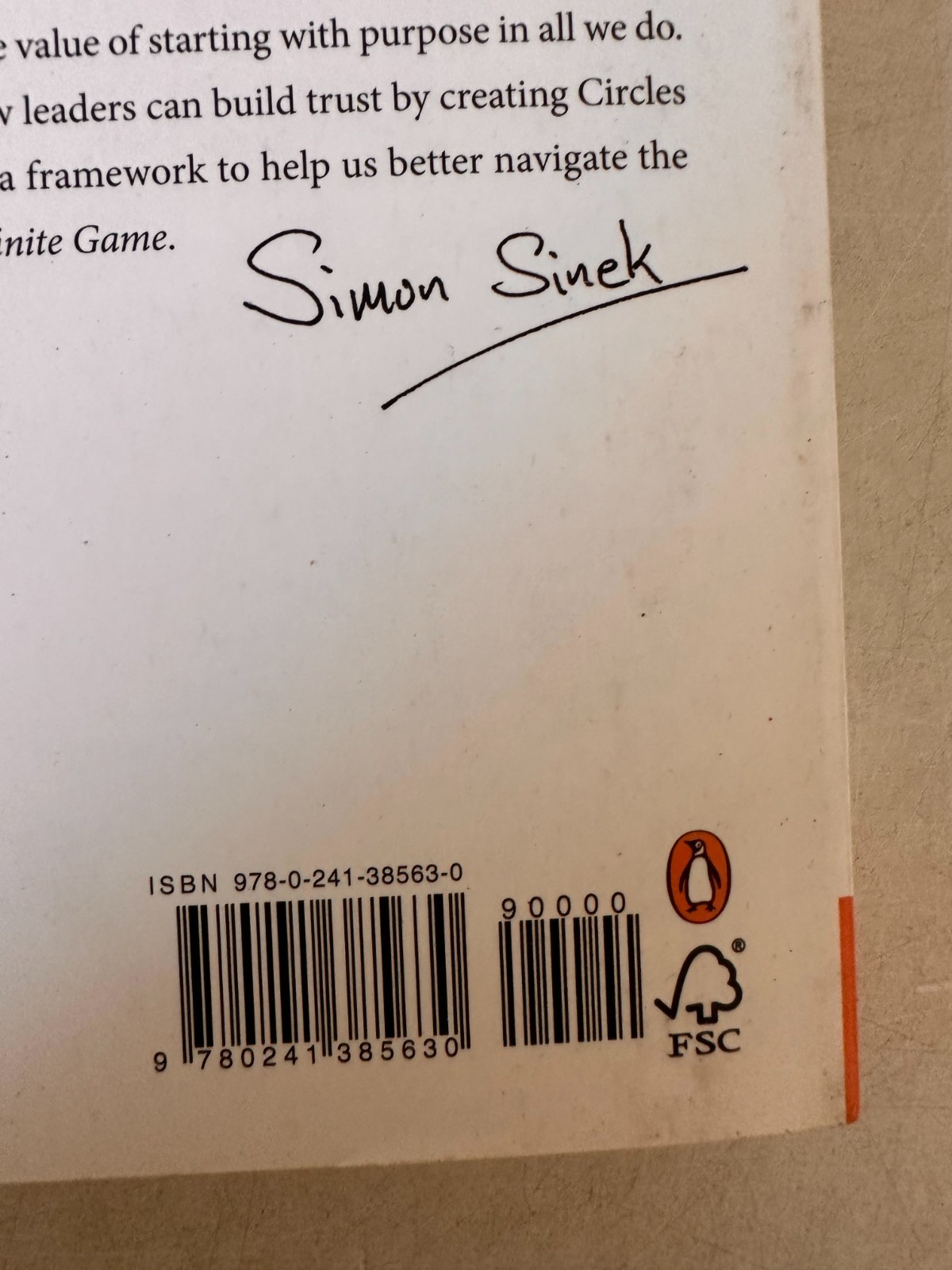 The Infinite Game Paperback 2019 Simon Sinek