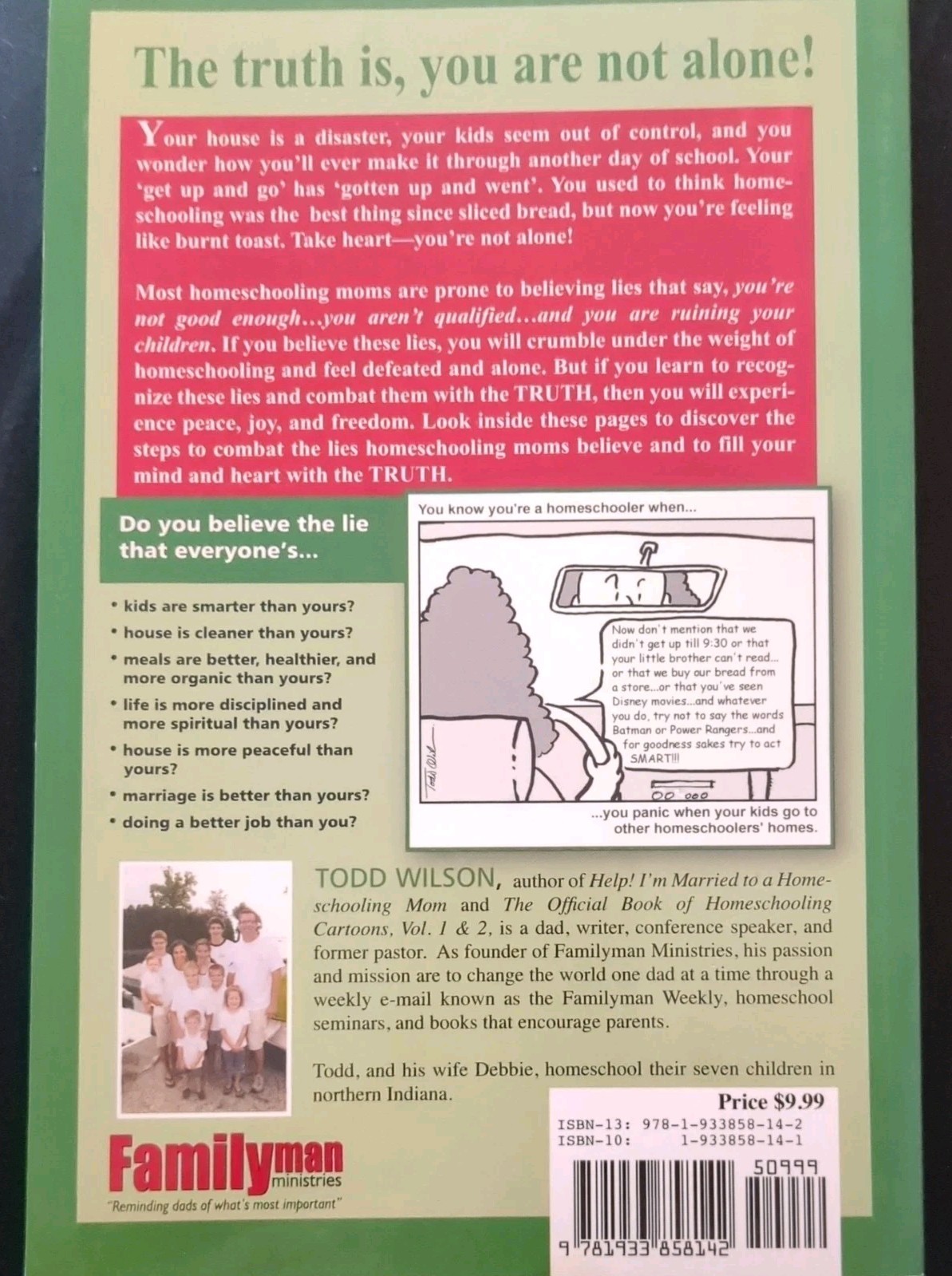 Lies Homeschooling Moms Believe – Paperback By Todd Wilson – GOOD