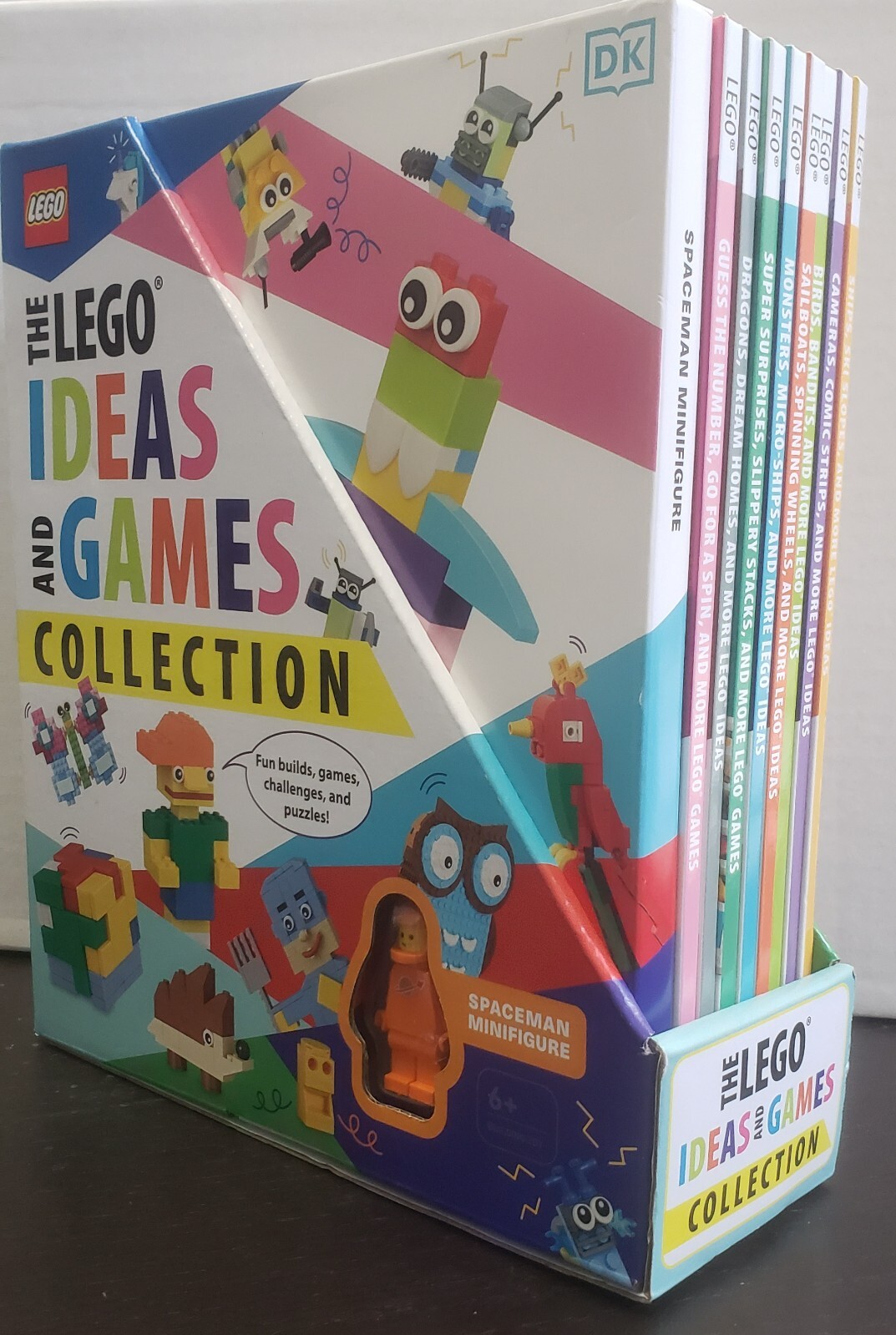 The Lego Ideas and Games 8 Book Collection with Spaceman Minifigure