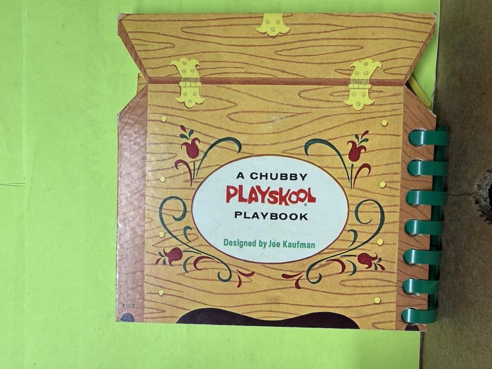Vintage 1964 Playskool My Toys Chubby Playbook Joe Kaufman Interactive Board Boo