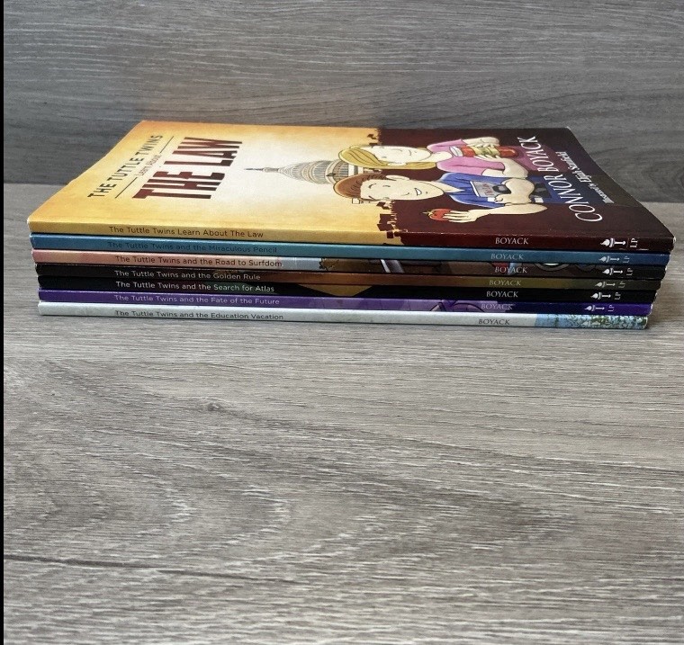 The Tuttle Twins Book Series Connor Boyack Lot 7 Books Homeschool 1-2 5-7 9-10