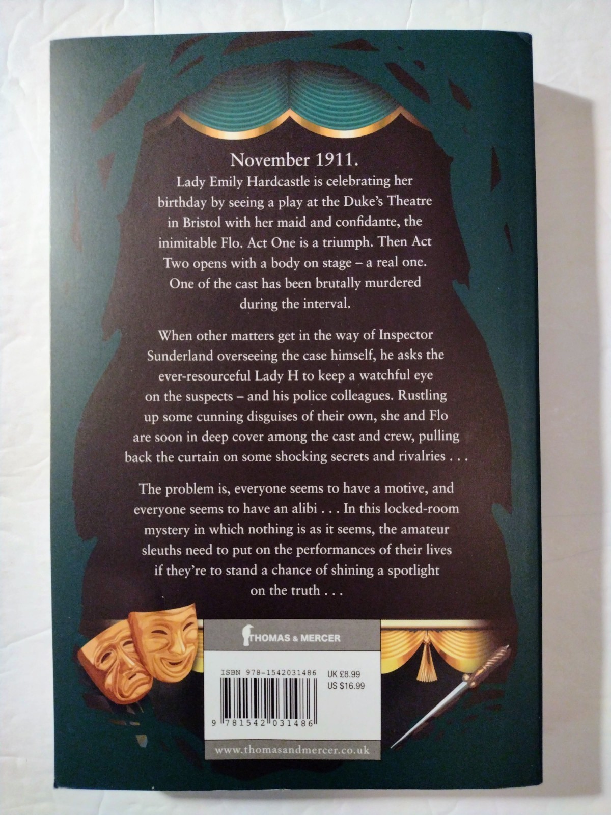 An Act of Foul Play by T.E. Kinsey Paperback 9th Lady Hardcastle LN