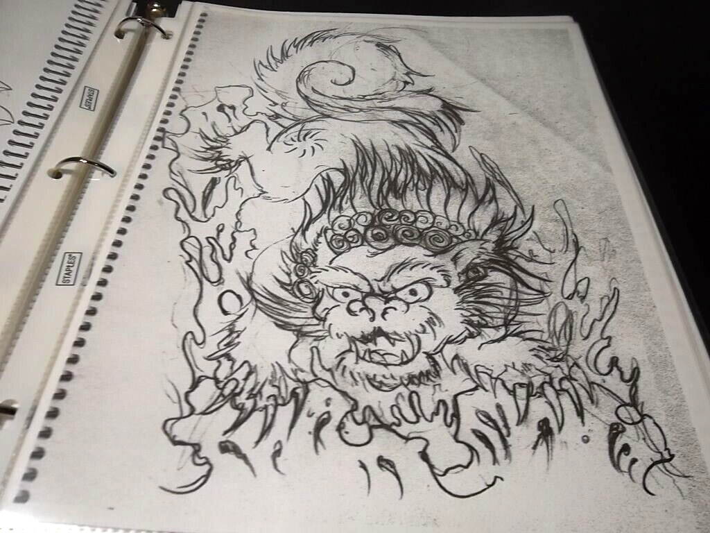 3 ring notebook Tattoo flash Varied artists Circa 2000 and up