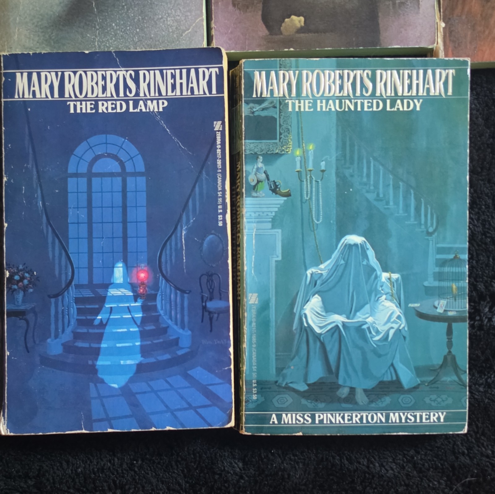 Lot of 8 Vintage Mary Roberts Rinehart Dell Paperback Gothic Mystery Books 60/70