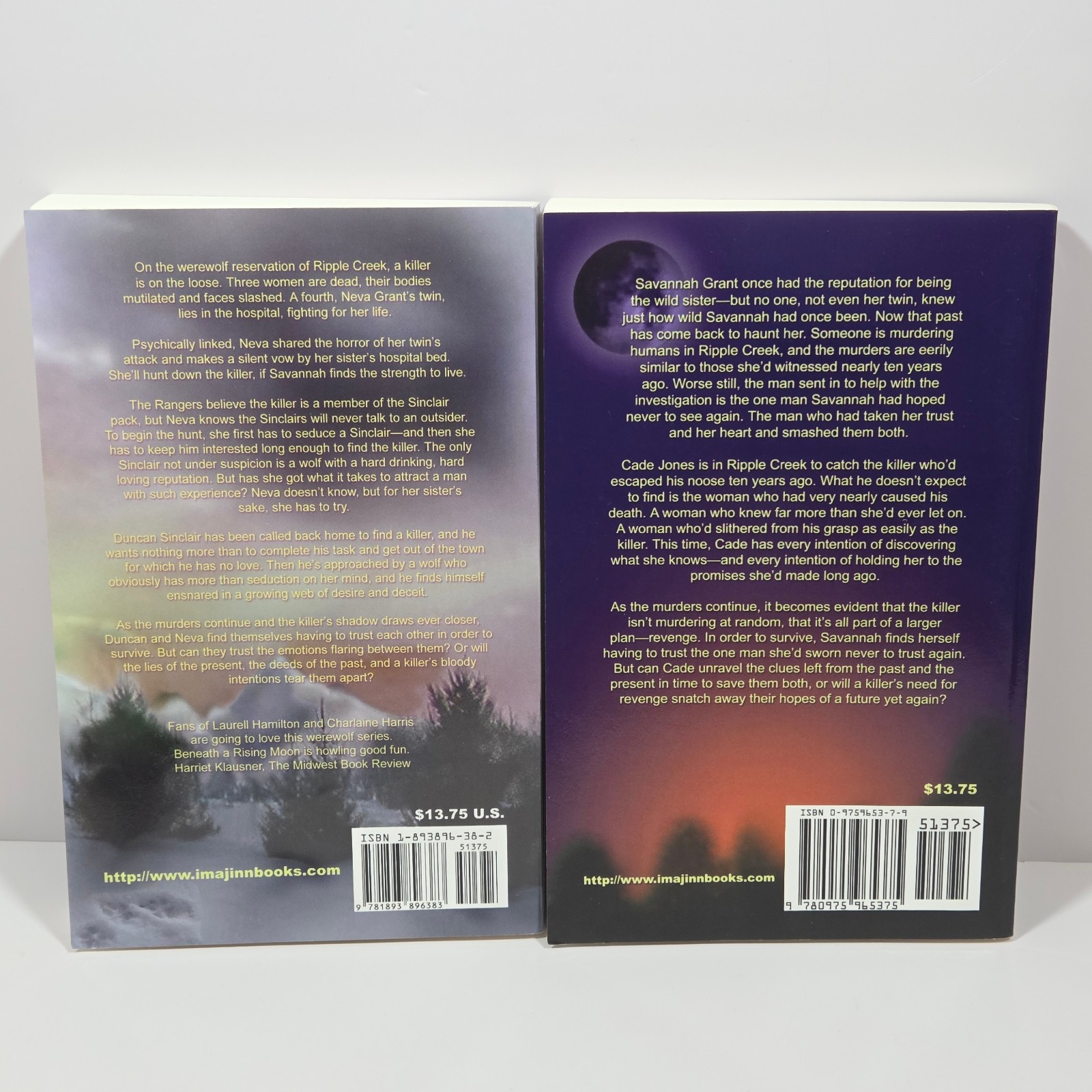 Ripple Creek Werewolf Series Keri Arthur Imajinn Trade PB First Ed 1st Print