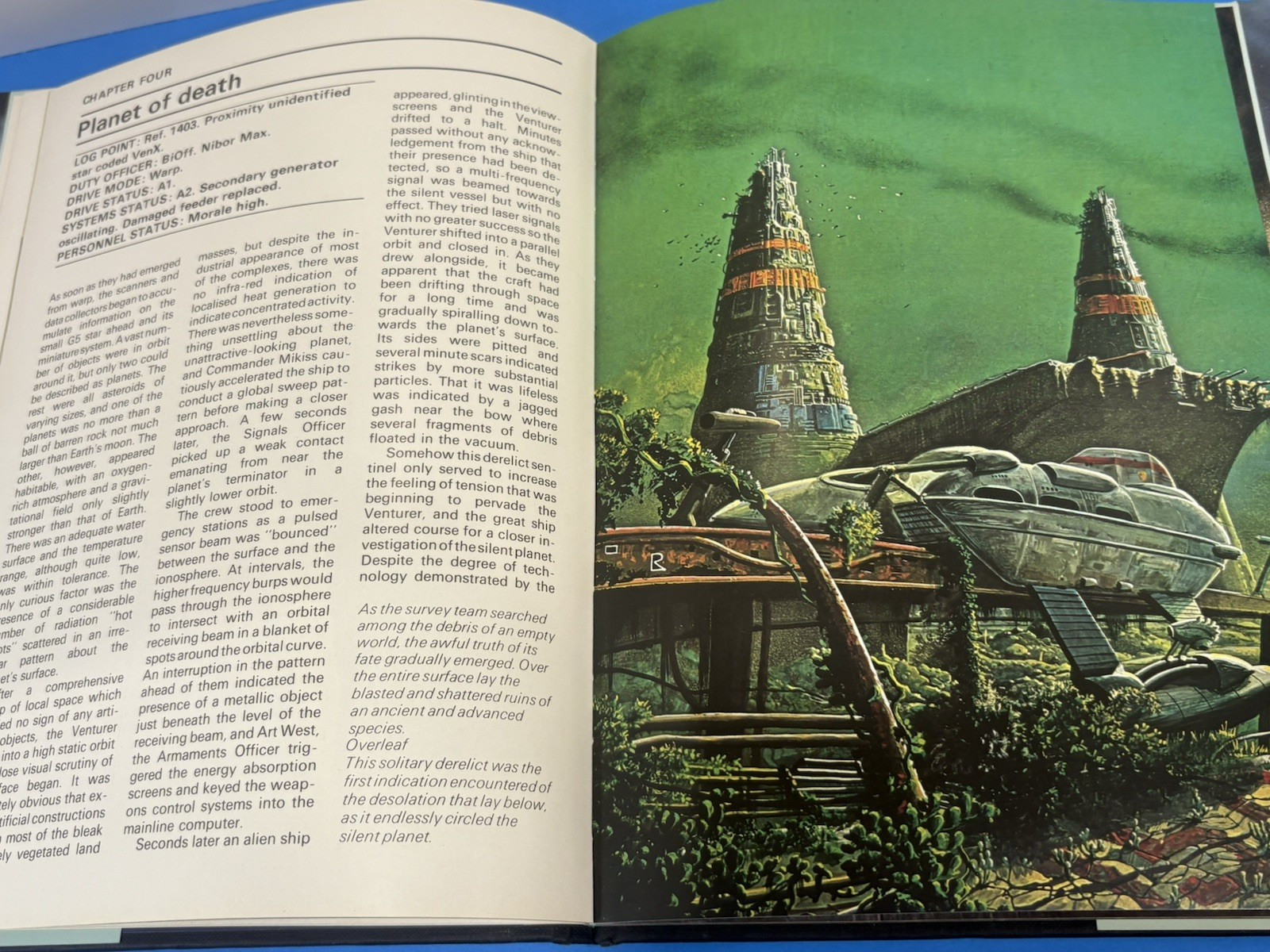 VTG Star Quest Galactic Encounters Steven Caldwell 1980s Sci-Fi Art Hardcover DJ