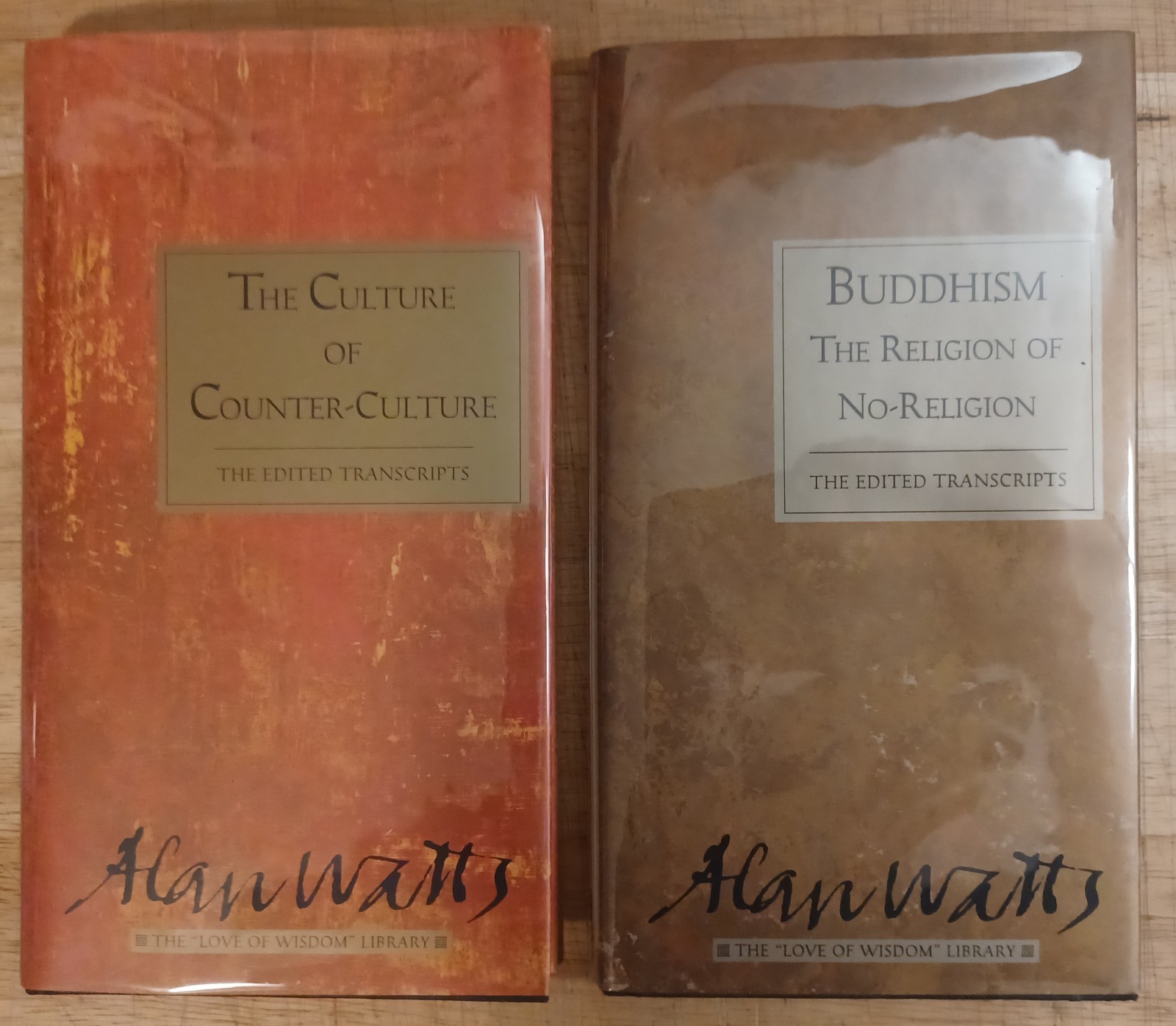 Alan Watts: The Edited Transcripts Series. Six 1st Print Hardcovers. Sharp