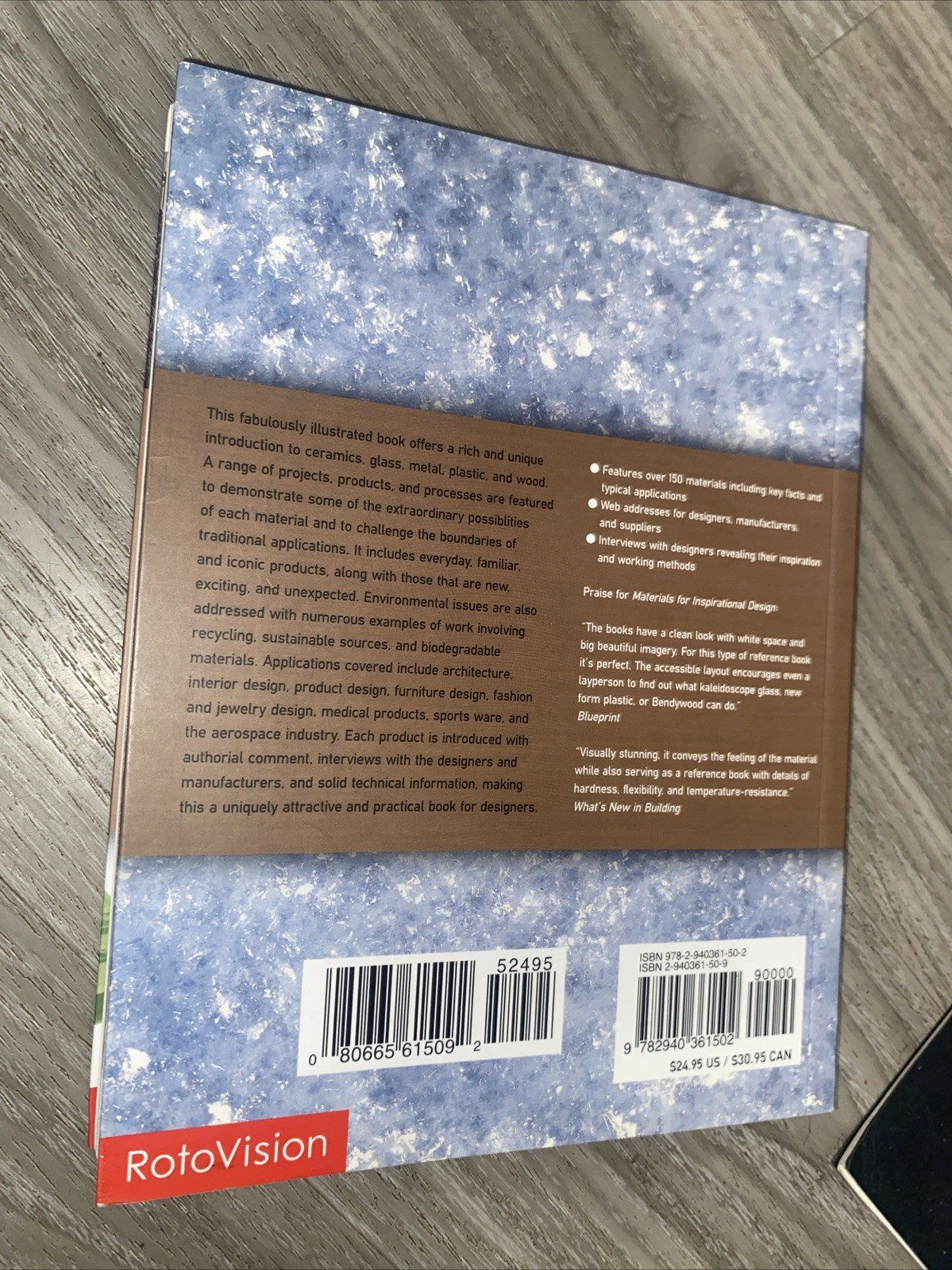 Materials for Inspirational Design by Chris Lefteri (Paperback, 2006)
