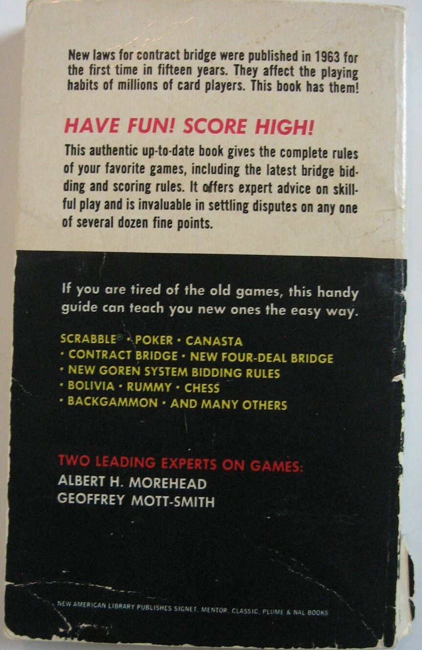 VTG 1963 Hoyle’s Rules of Games – Albert Morehead & Geoffrey Mott-Smith