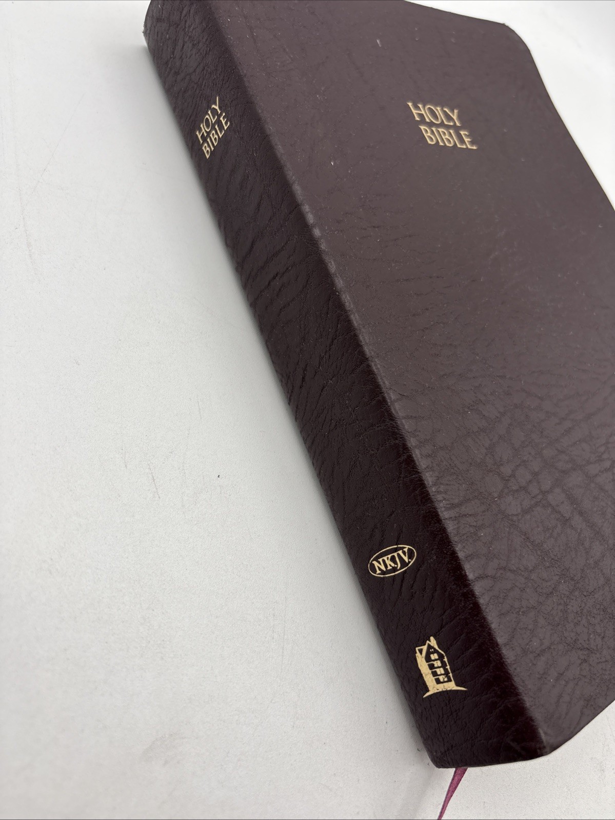 NKJV Bible Giant Print Center-Column Reference Nelson Bonded Leather