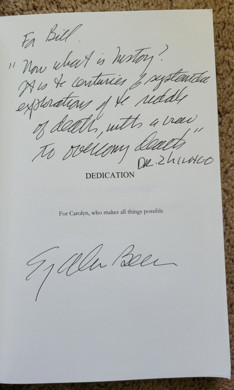 Autographed THE RUSSIAN LESSON by Edgar Allen Beem, 2018 Privately Published