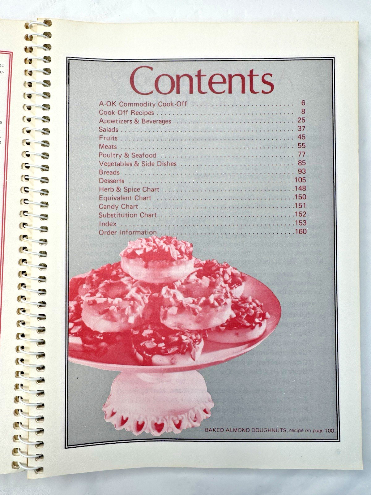 Vintage 1984 Oklahoma Future Homemakers of America Cookbook Ring Wire Bound
