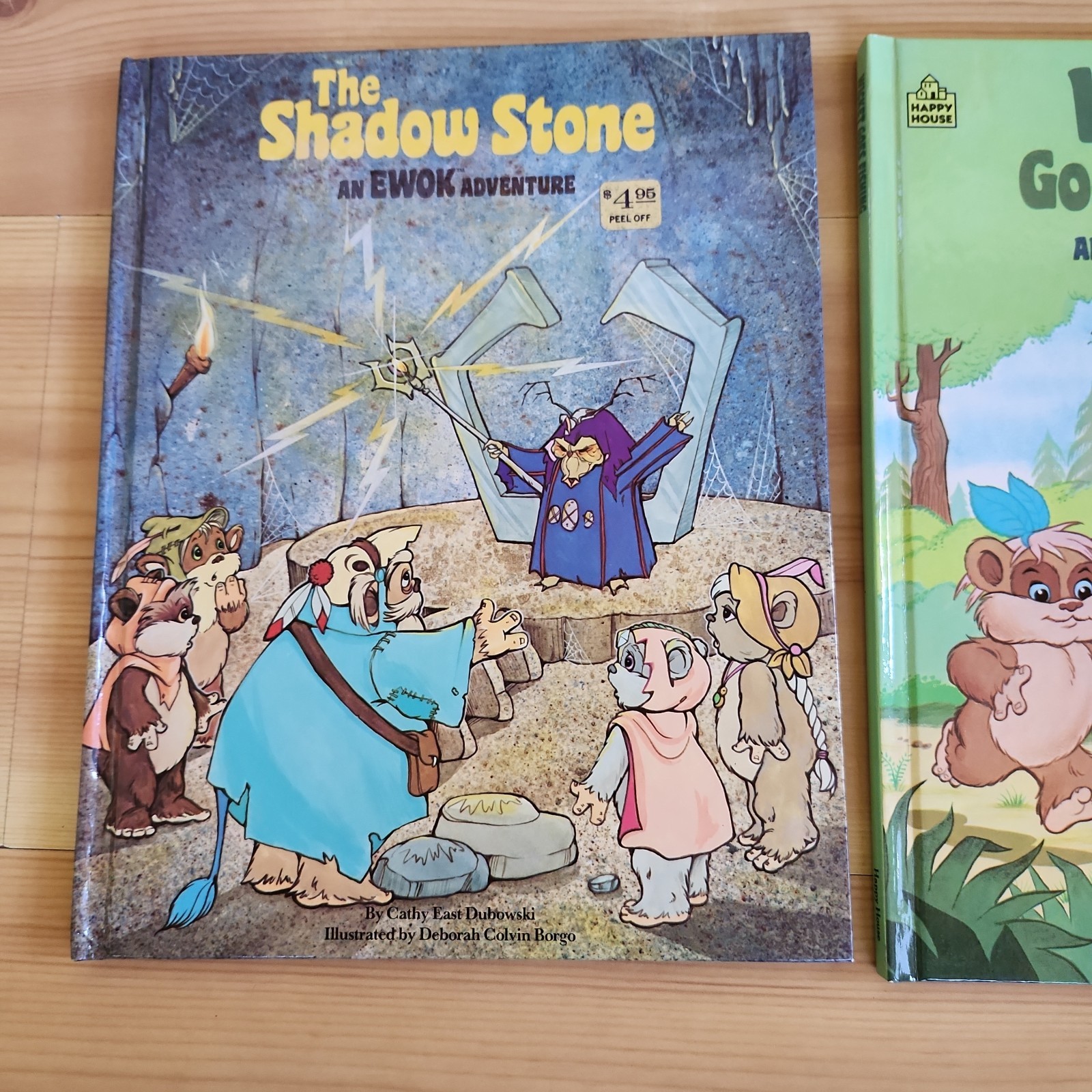 2 An Ewok adventure Hardcover Books The Shadow Stone, Wicket Goes Fishing