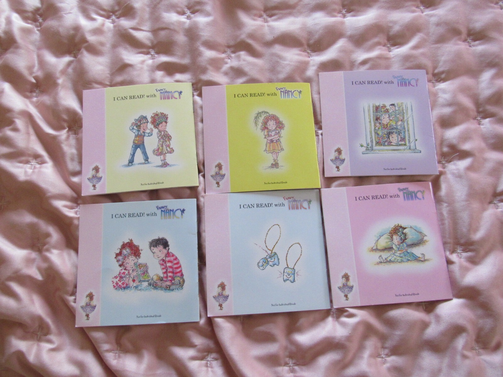Lot 6 Fancy Nancy-I Can Read Phonics-2-3-4-59-11-Short A-E-I-O-Long I-U-2013