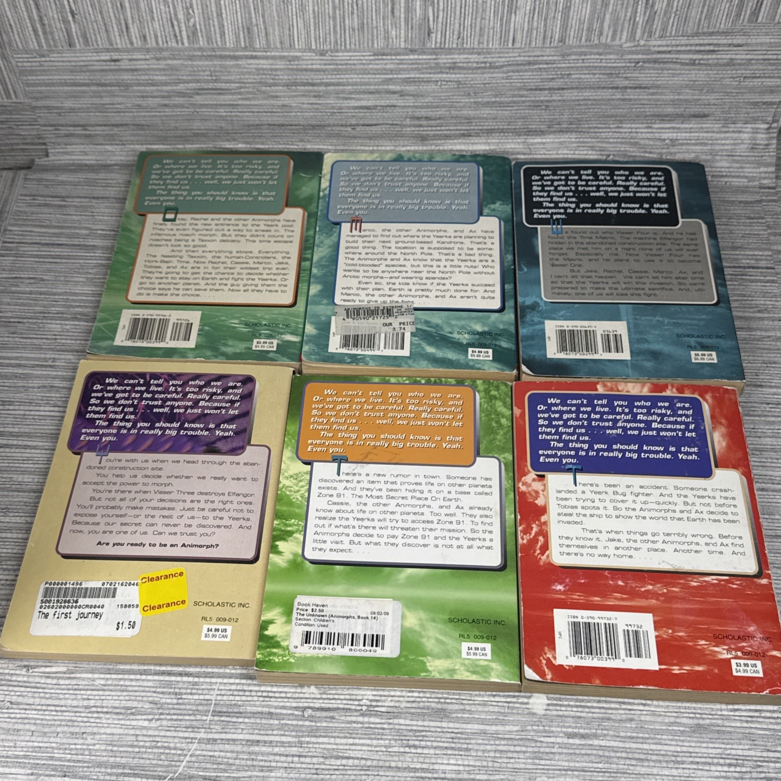 Animorphs Lot of 11 Books #3 7 25 35 11 x2 9 14 15 K.A. Applegate Scholastic PB