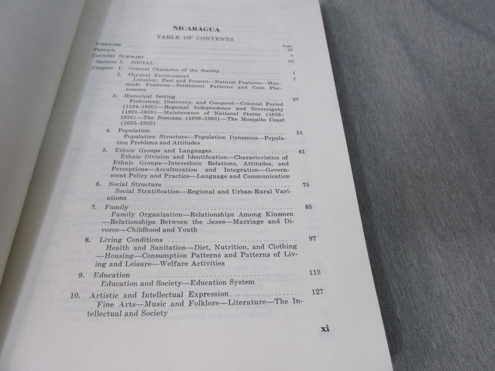 AREA HANDBOOK FOR NICARAGUA 1970 DA PAM 550-88 Hardback