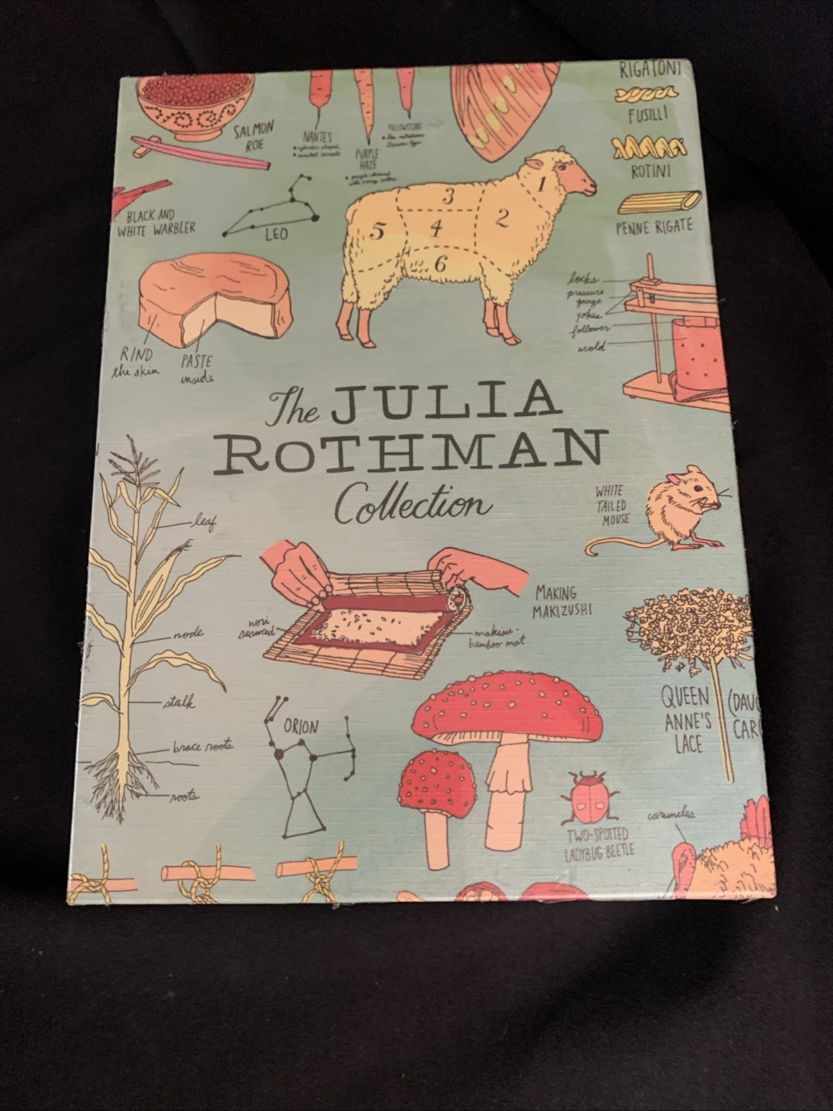 CLEAN NEW SEALED FRESH! Julia Rothman Collection 3 Book Box Set NATURE FARM FOOD