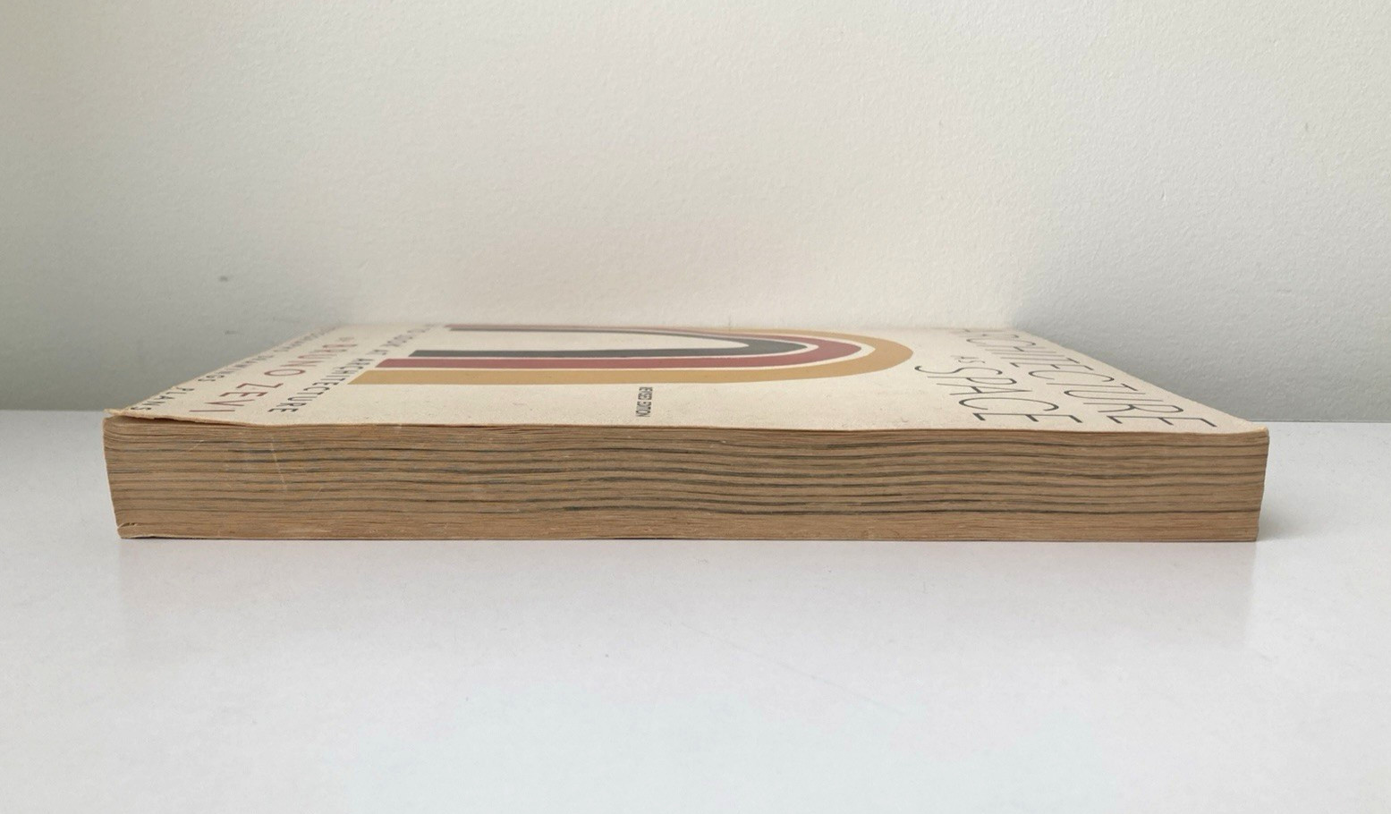 Architecture As Space by Bruno Zevi 1974 Softcover Book