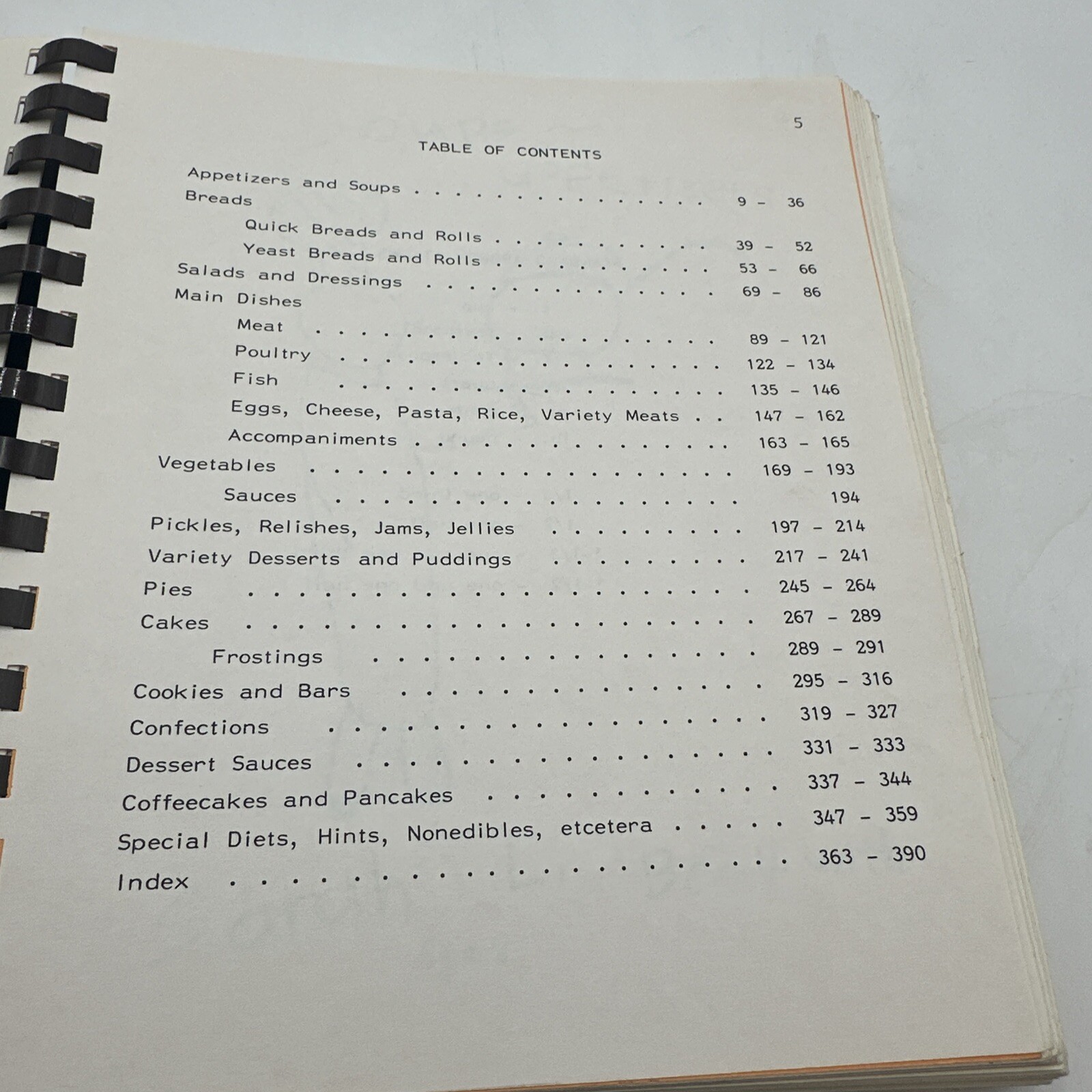 Lyme Conn. 1982 Congregational Concoctions Spiral 393 Pages Vintage Recipe Book