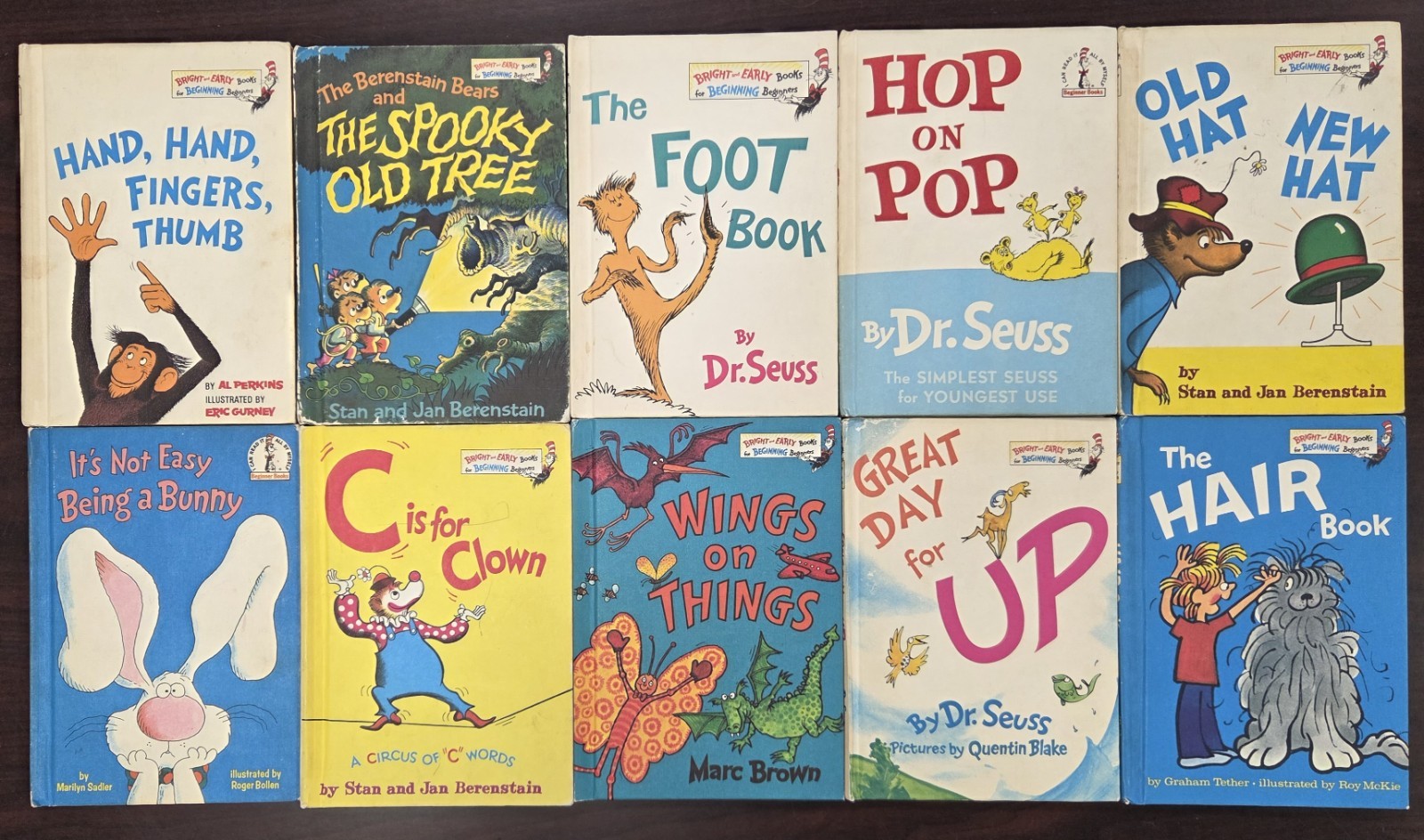Dr. Suess Bright and Early I Can Read Beginners Books Lot of 60 HC